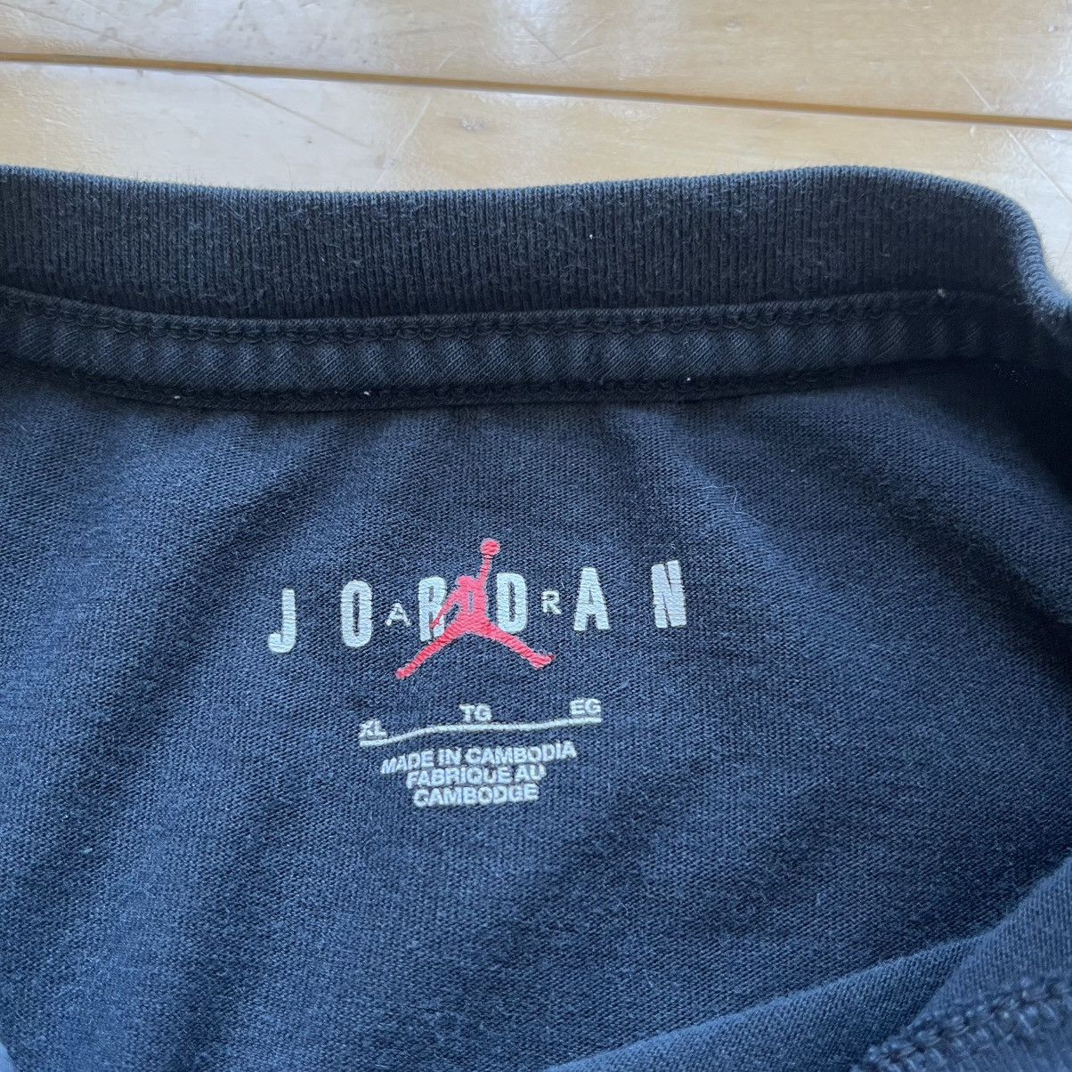 Jordan Brand × Vintage Vintage Black Air Jordan tee Size US L / EU 52-54 / 3 - 3 Thumbnail