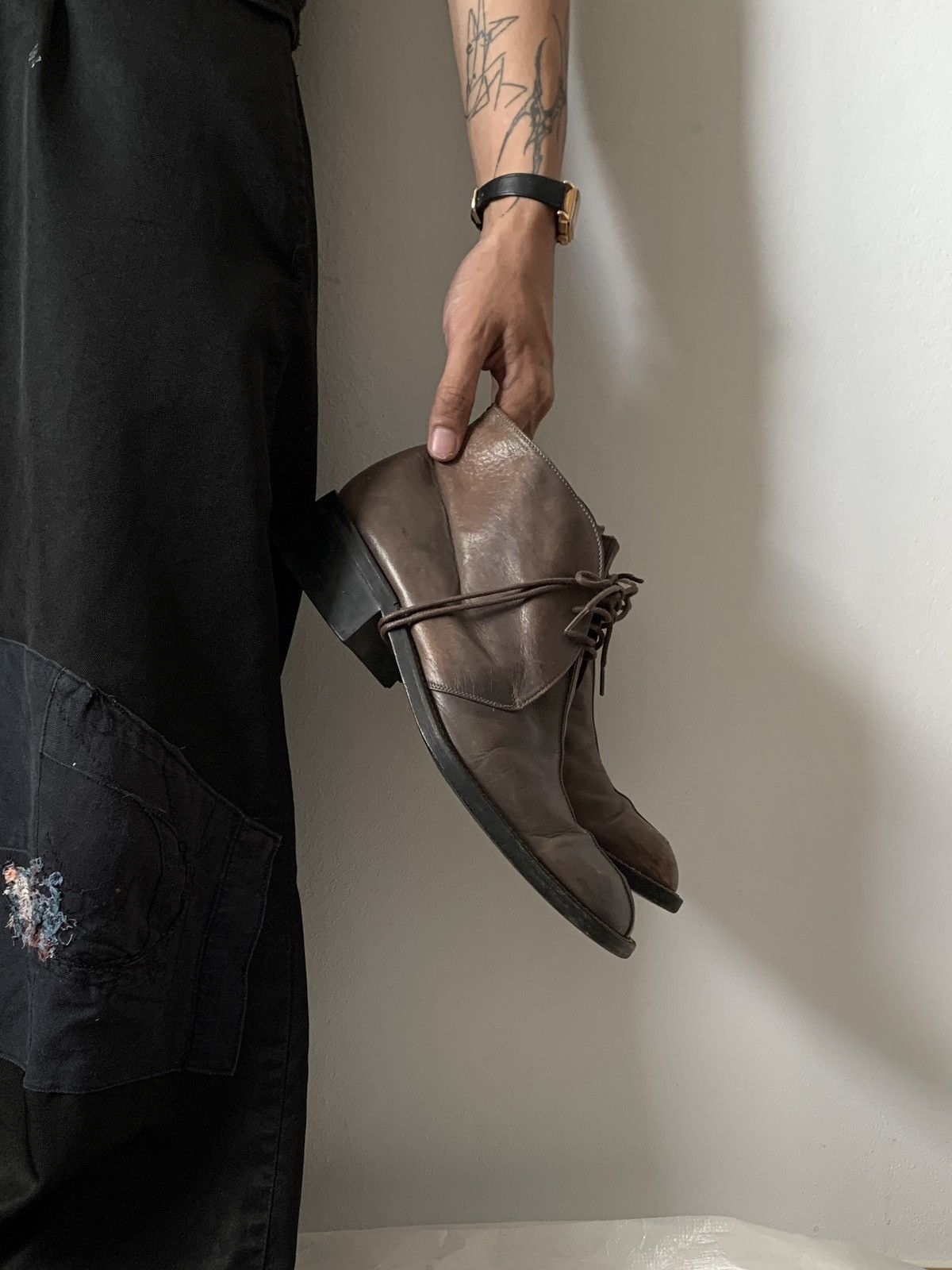 Alfredo Bannister Alfredo Bannister Layered Lace Up Boot | Grailed