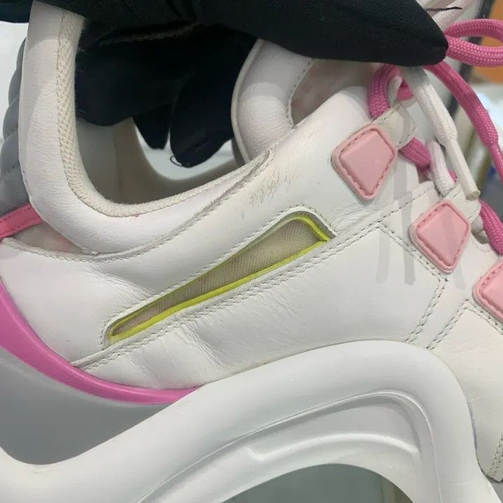 Louis Vuitton Louis Vuitton Archlight Pink White Sneakers -2508 Size US 7.5 / EU 40-41 - 4 Thumbnail