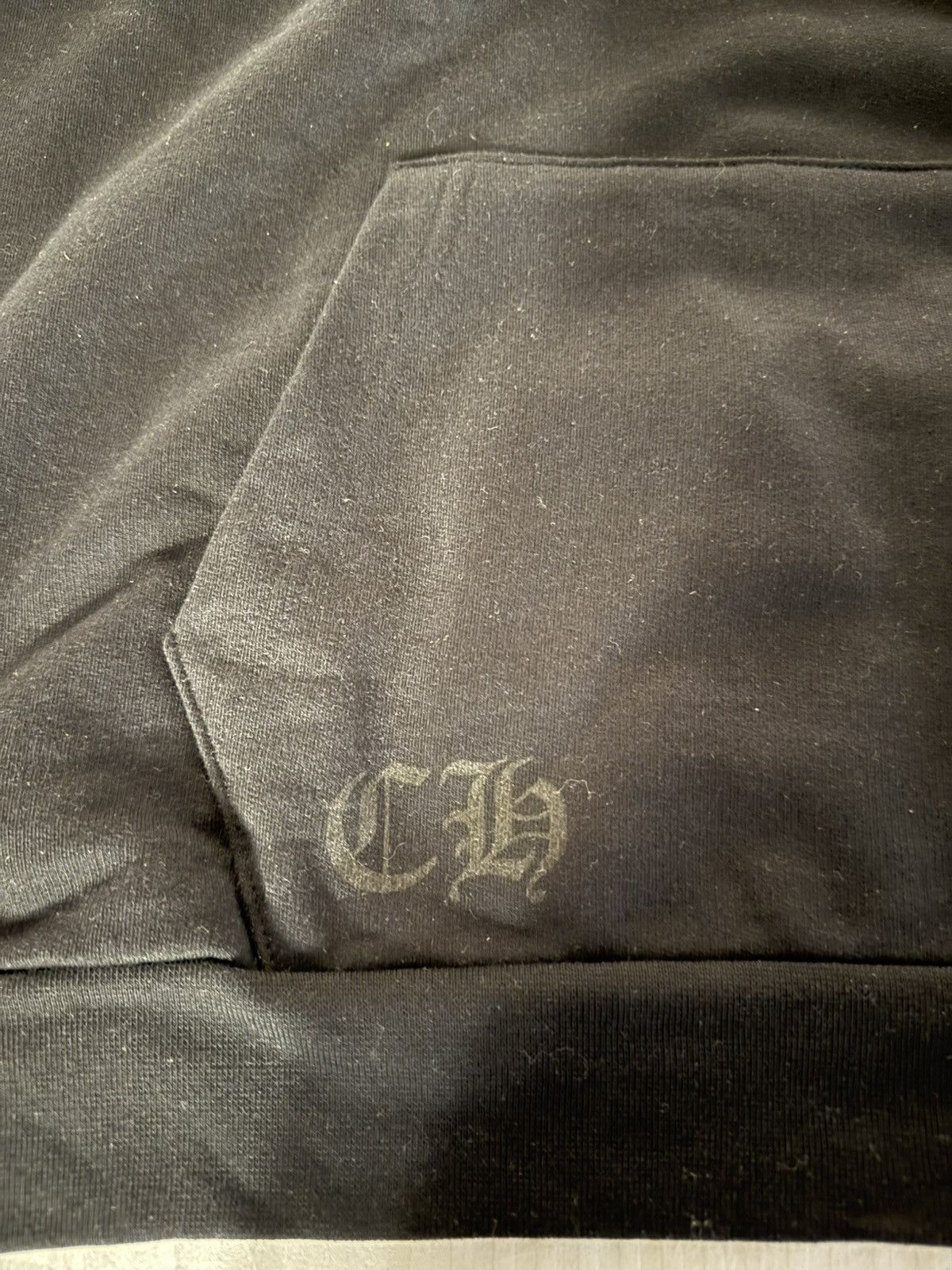 Chrome Hearts Chrome Hearts 1988 Metallic Silver Foil Black Hoodie Size US L / EU 52-54 / 3 - 6 Thumbnail