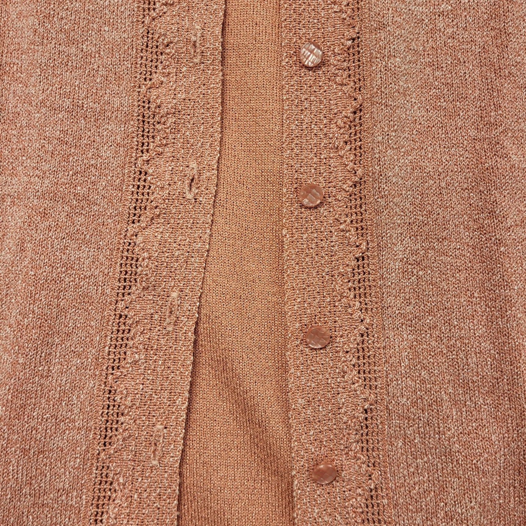 Vintage VINTAGE Dalton Shirt & Matching Cardigan Sweater Womens Sz 16 Salmon Union USA Shirt Cardigan Set Size XXL / US 16-18 / IT 52-54 - 6 Thumbnail