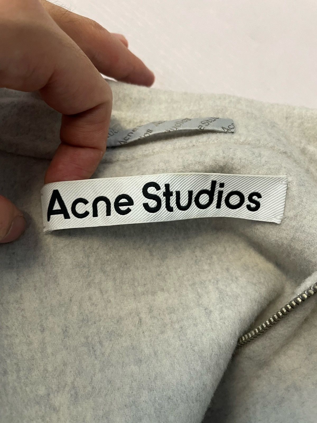 Acne Studios Acne Studios Wool Zip Up Jacket Gray Size US S / EU 44-46 / 1 - 11 Thumbnail
