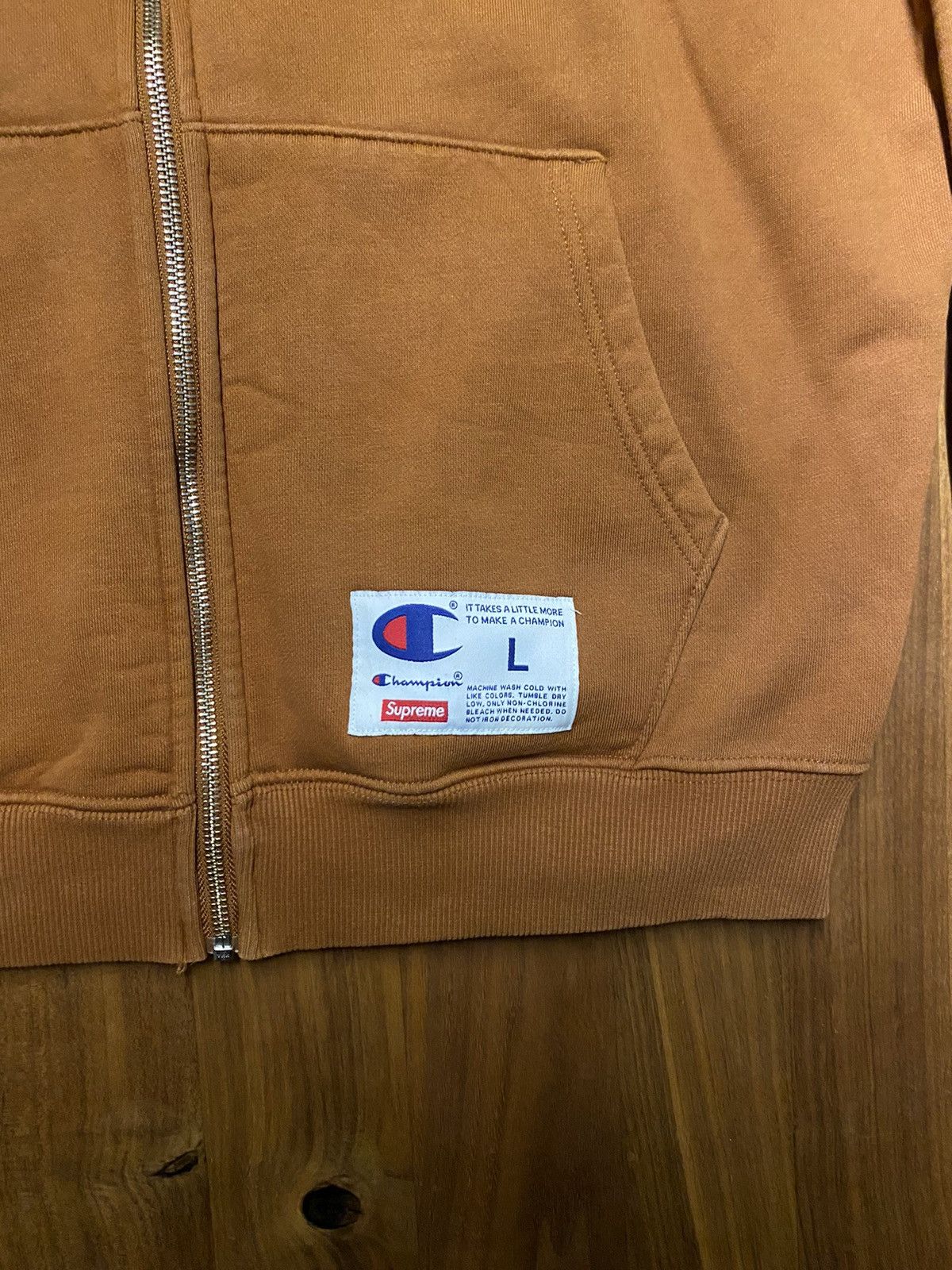 Supreme Supreme x Champion zip hoodie Size US L / EU 52-54 / 3 - 2 Thumbnail
