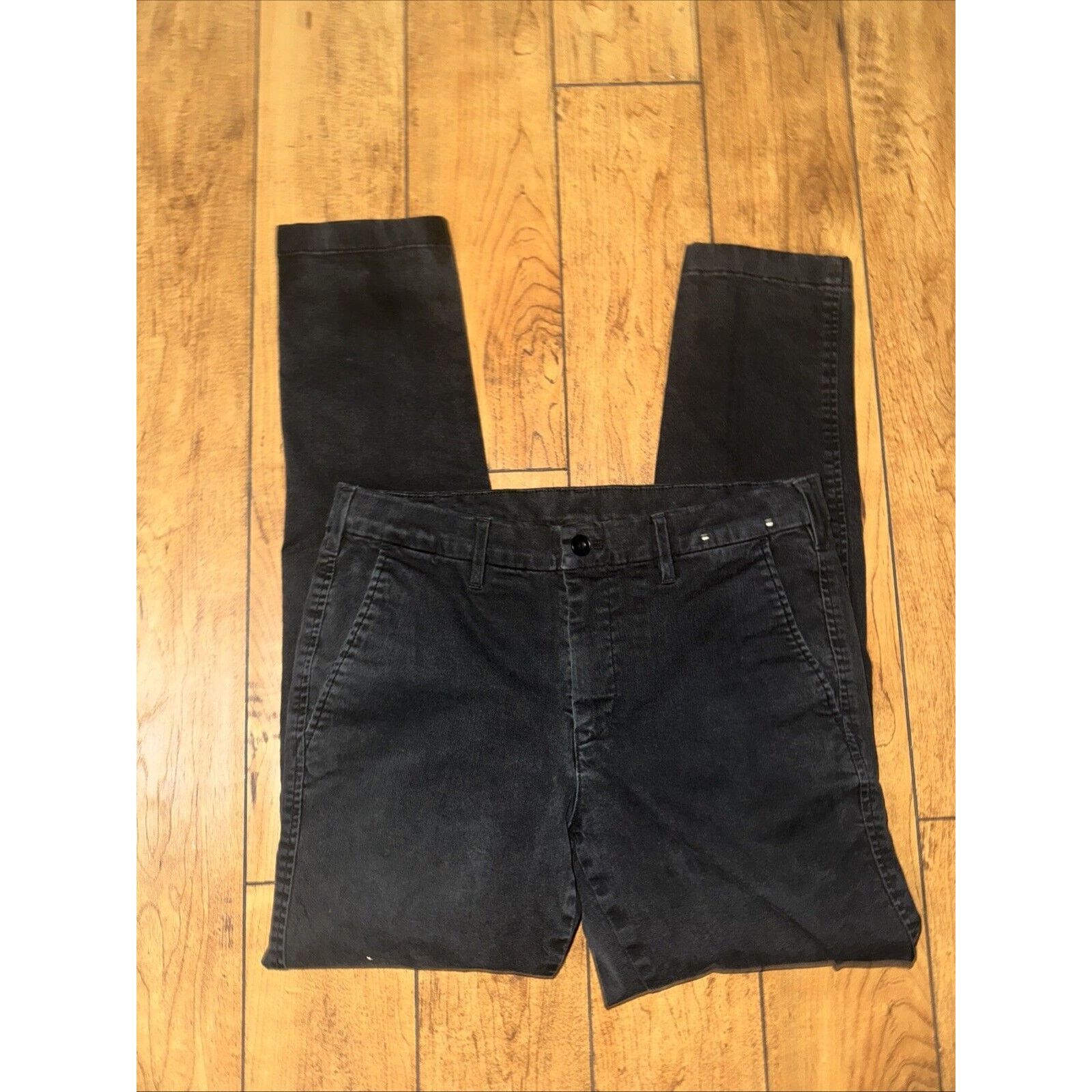 Japanese Brand × Uniqlo Uniqlo Chino Pants 30x29 Black Skinny Size US 30 / EU 46 - 4 Thumbnail