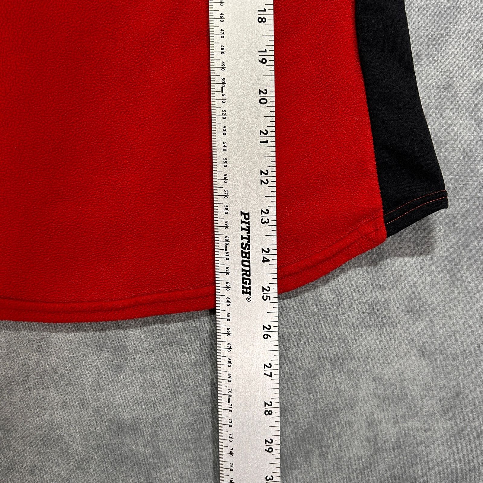 Nike VTG 90s Nike red fleece quarter zip active pullover wms S Size S / US 4 / IT 40 - 9 Thumbnail
