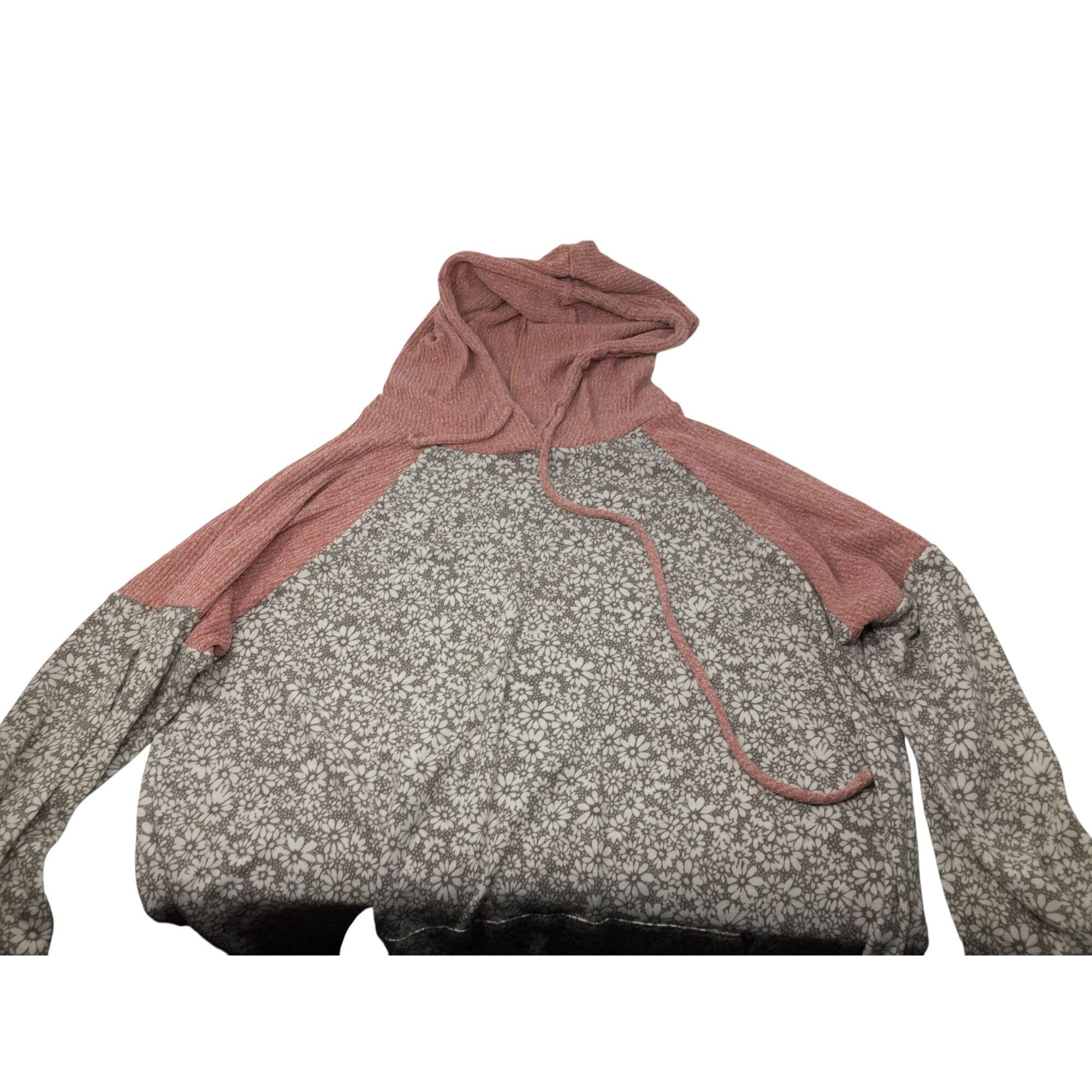 Other ''Lovely J'' Womens Flower Patterned Hoodie Size 2XL Size XXL / US 16-18 / IT 52-54 - 1 Thumbnail