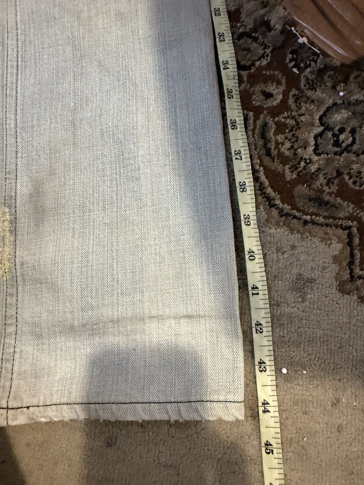 Number (N)ine Number Nine A/W 2000 “Redisun” Distressed Bush Denim Pant Size US 32 / EU 48 - 17 Thumbnail