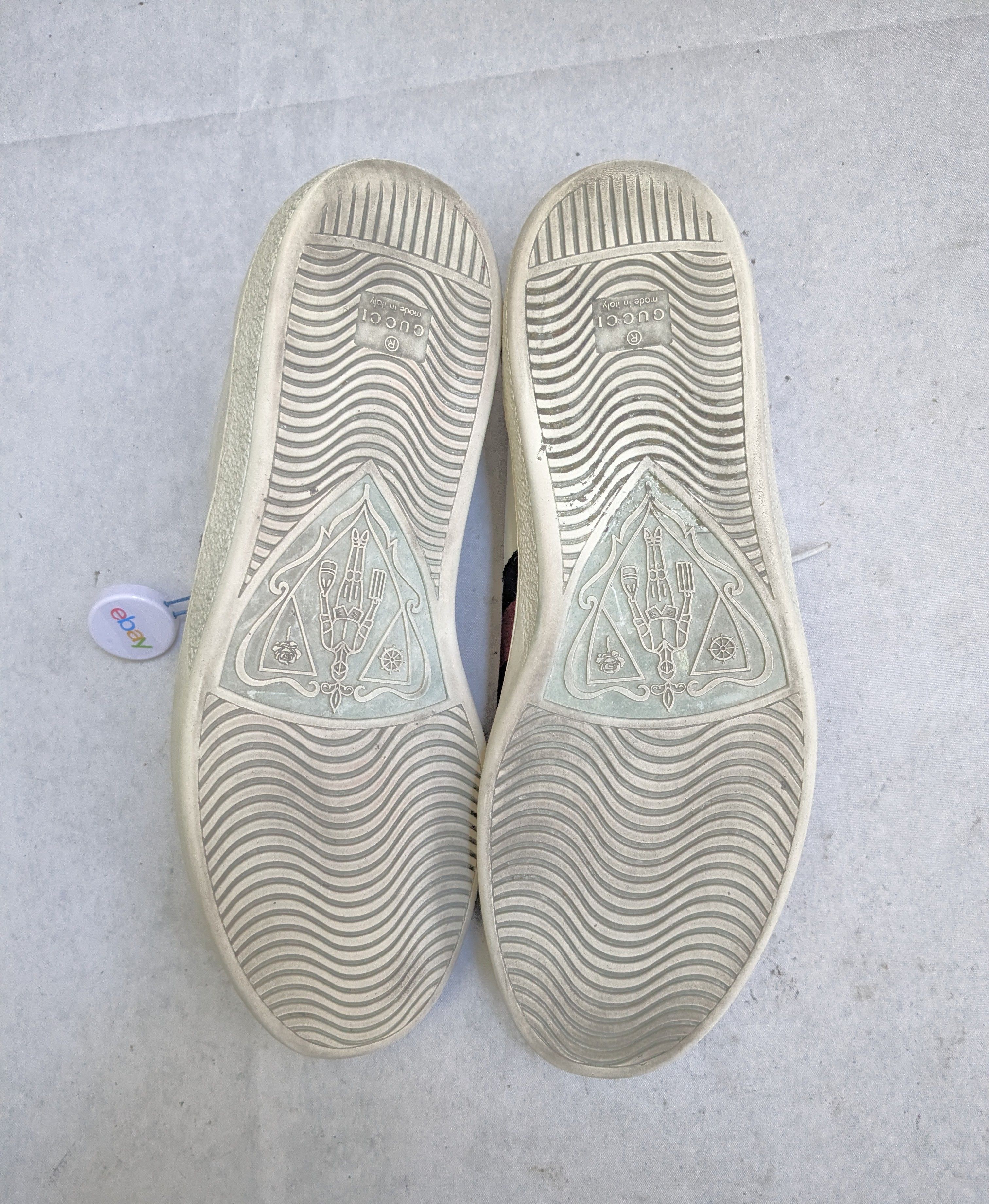 Gucci Gucci Ace Sneakers White 11.5 Low Tops Leather Size US 11.5 / EU 44-45 - 15 Thumbnail