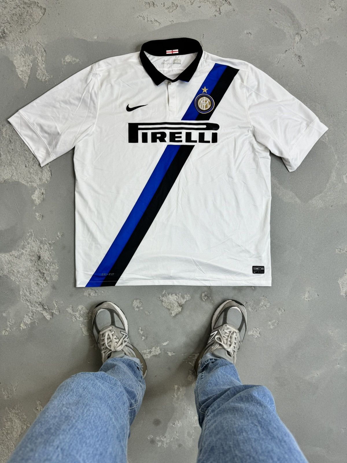 image of Nike x Soccer Jersey Inter Milan 2011-2012 Away Jersey in White, Men's (Size 2XL)