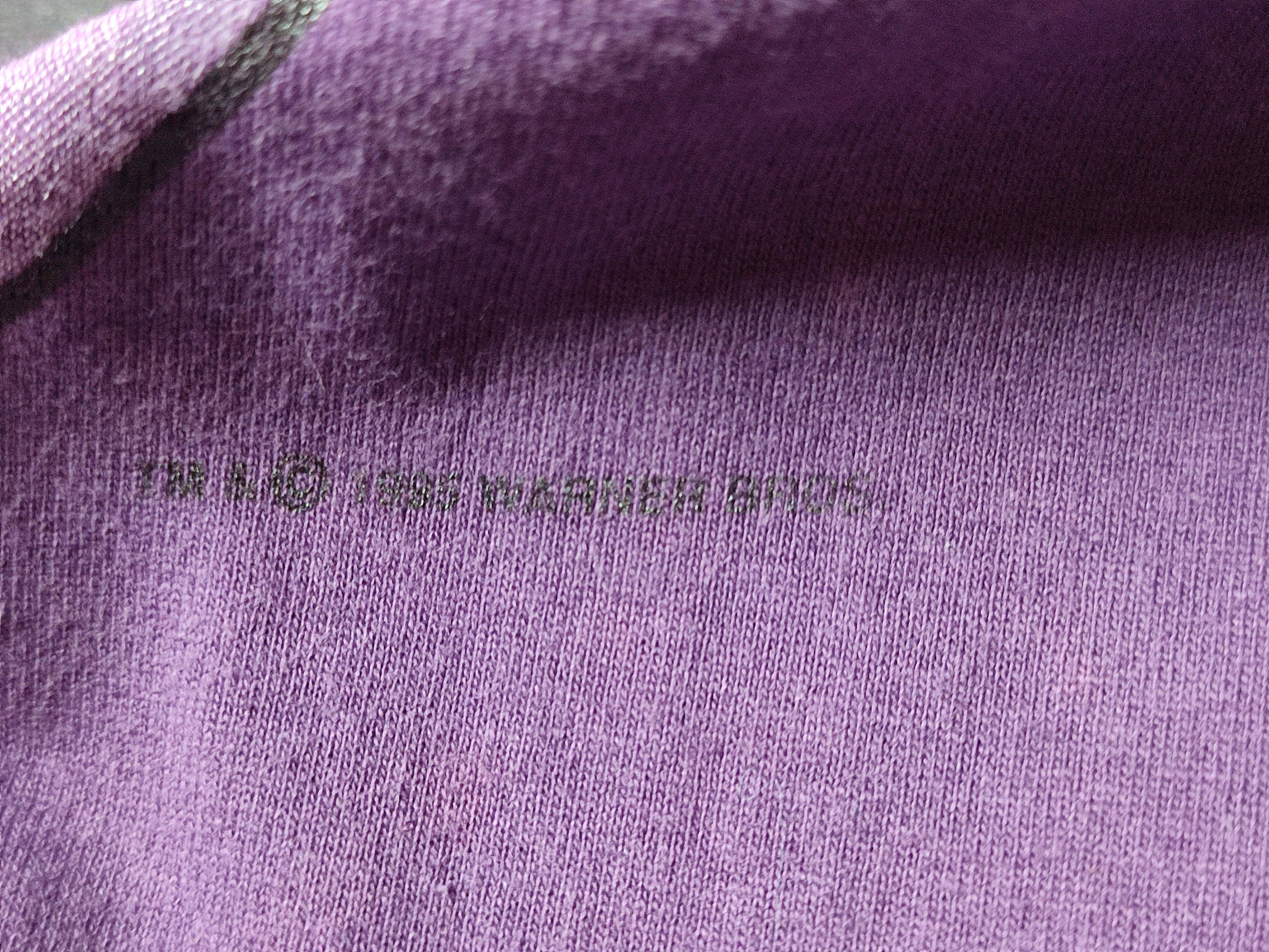Vintage Vintage Looney Tunes Marvin the Martian Purple Big Logo Tee Size US M / EU 48-50 / 2 - 4 Thumbnail
