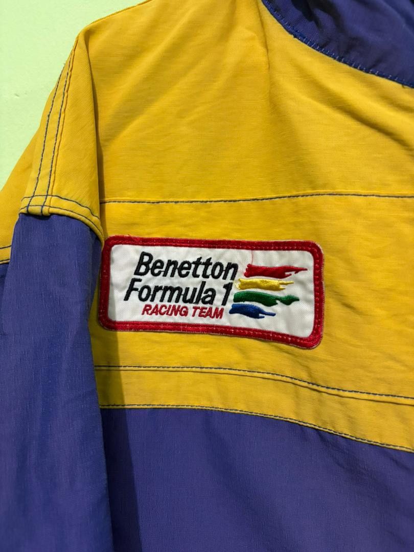 United Colors Of Benetton Vtg 90 United Color of Benetton Racing Team Jacket Big Logo Size US M / EU 48-50 / 2 - 12 Thumbnail