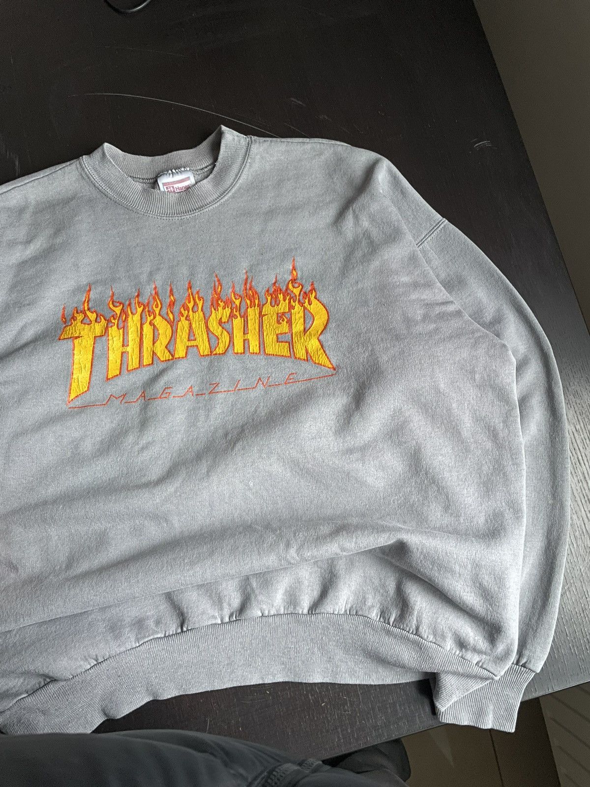 Thrasher THRASHED WASHED 80’S THRASHER CREWNECK VERY RARE 1 OF 1 FADE Size US L / EU 52-54 / 3 - 3 Thumbnail