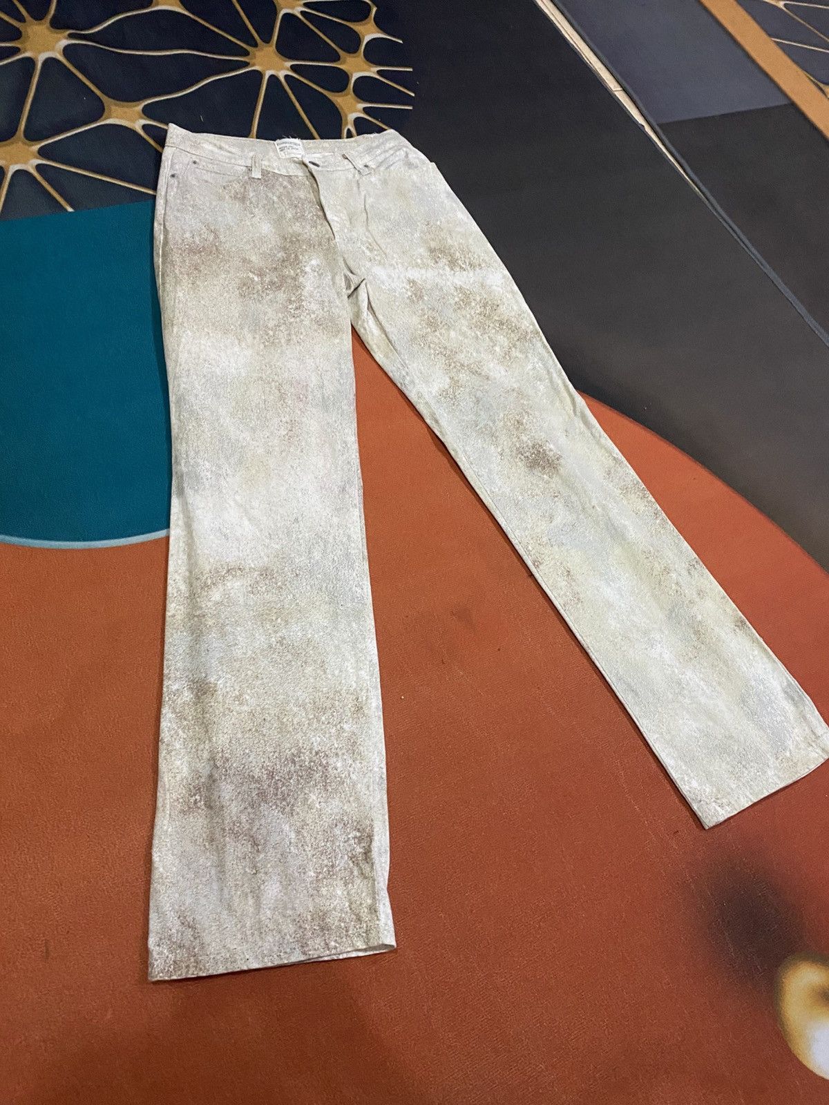 Japanese Brand Vintage Pianurastudio Distressed Sand-Wash Artistic Finish Size 28" / US 6 / IT 42 - 12 Thumbnail