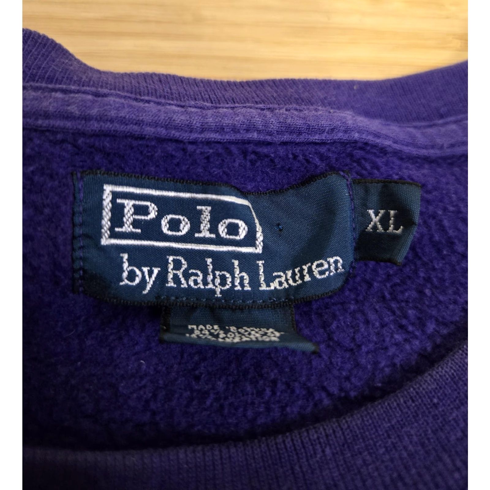 Polo Ralph Lauren Polo Ralph Lauren Sweatshirt Mens XL Purple Crewneck Embroidered Pony Pullover Size US XL / EU 56 / 4 - 5 Thumbnail