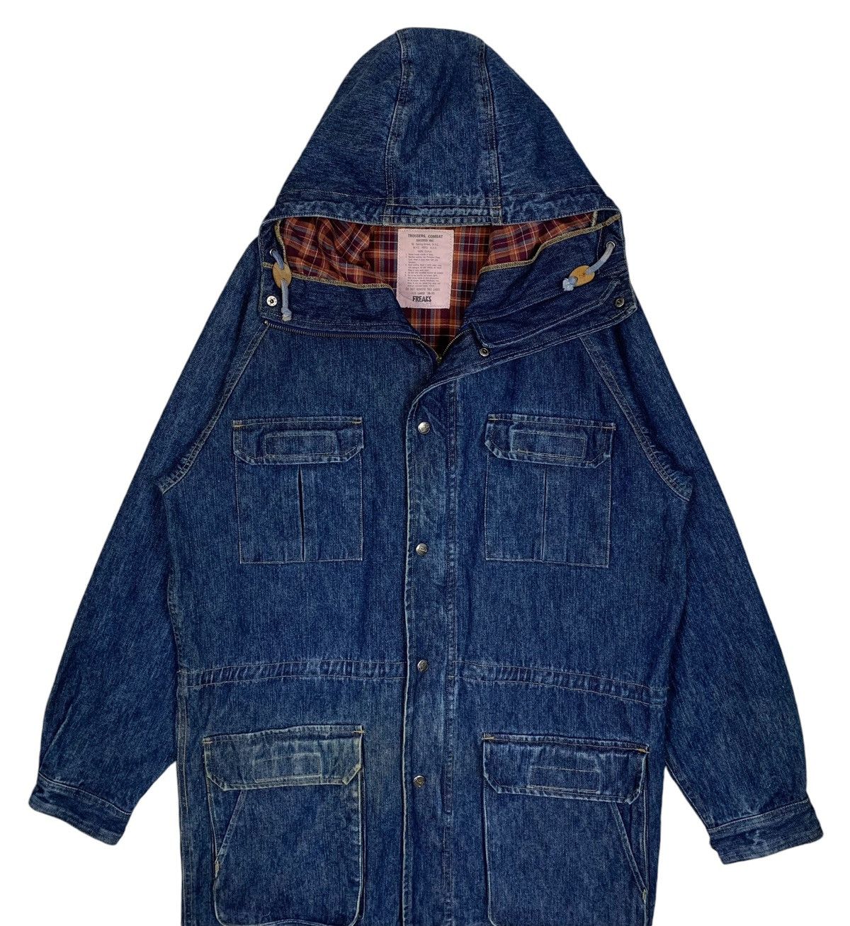Freak Apparel Co Military Streetwear Hoodie Parka Jacket