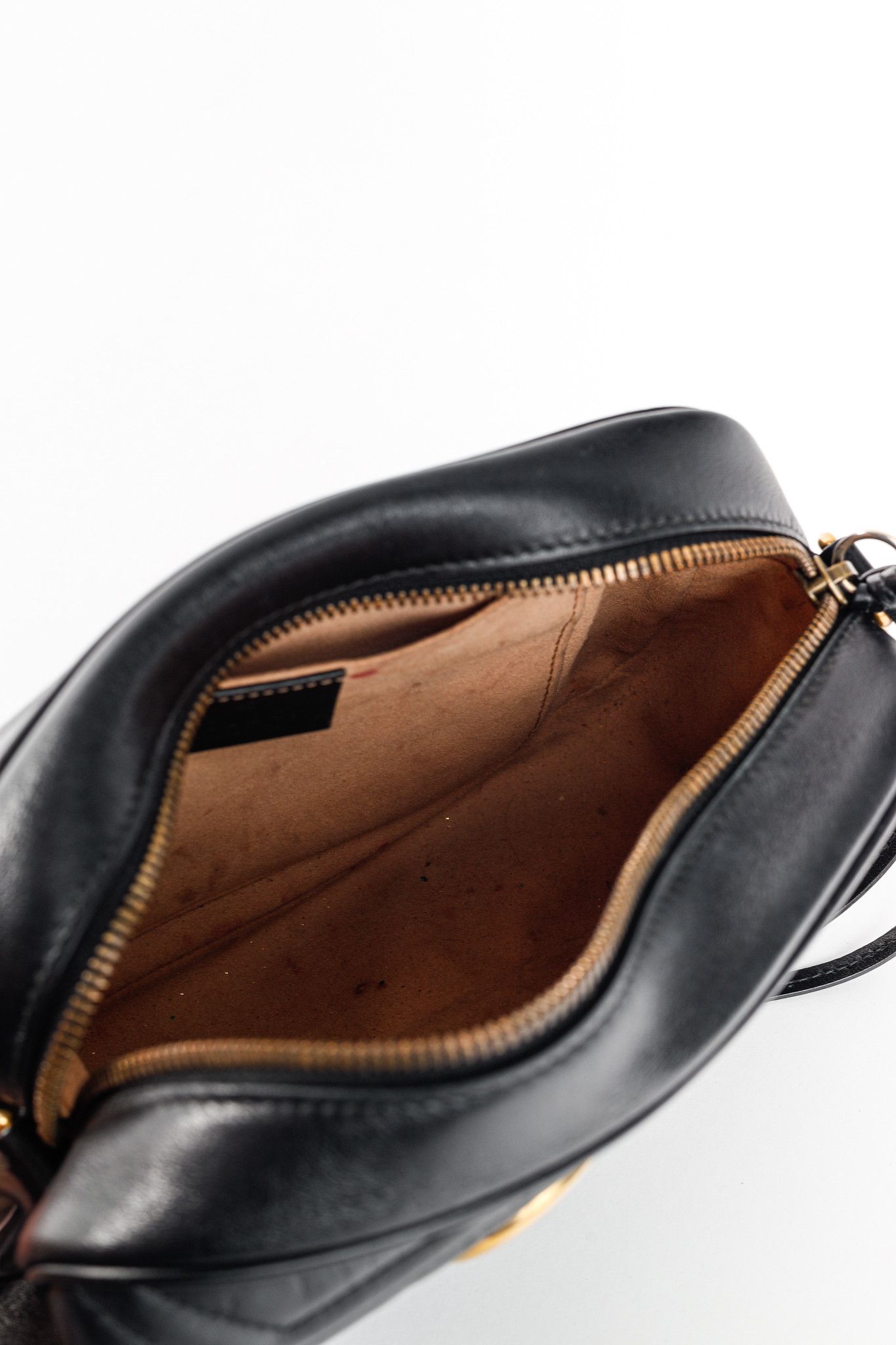 Gucci Gucci GG Marmont Black Matelassé Leather Small Camera Bag Size ONE SIZE - 11 Thumbnail