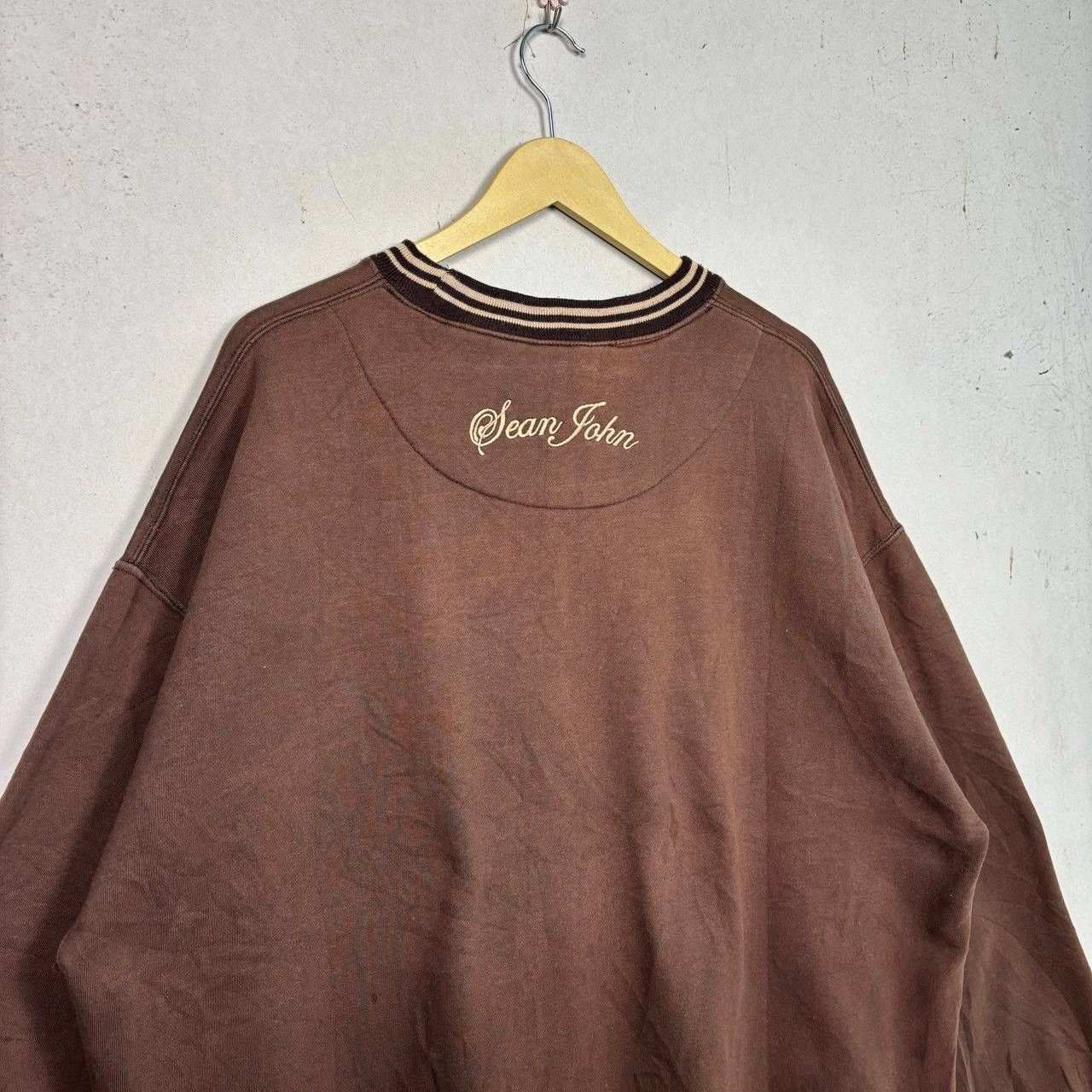 Sean John Vtg Sean John XXL Brown Sweatshirt Y2K Baggy Hip Hop Cotton Size US XXL / EU 58 / 5 - 7 Thumbnail