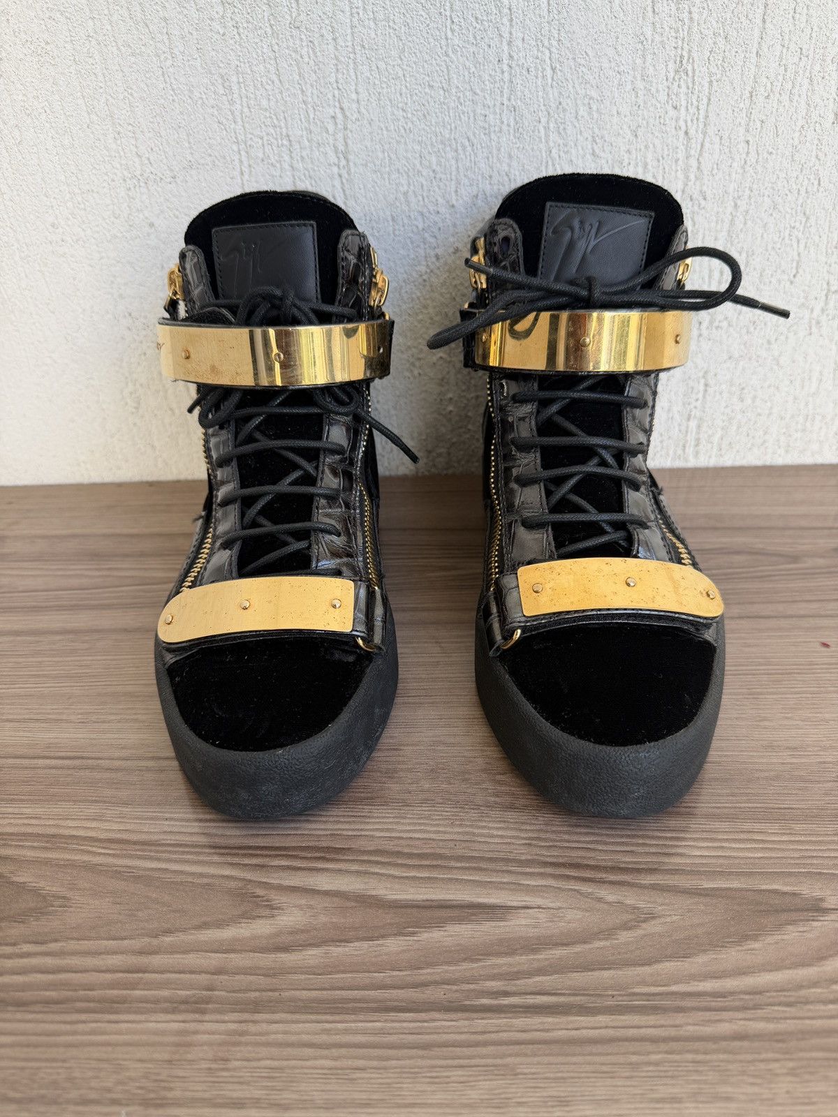 Giuseppe Zanotti croc embossed coby sneaker Size US 8 / EU 41 - 5 Thumbnail