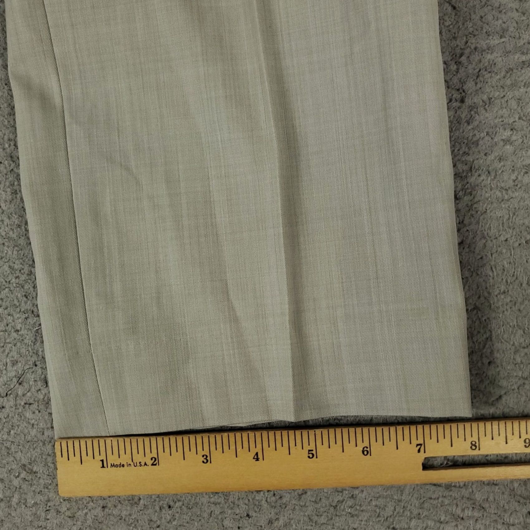 Vintage Meyer Pants Mens 39x30 Gray Dress Slacks Flat Front Chino Trousers Size US 39 - 6 Thumbnail