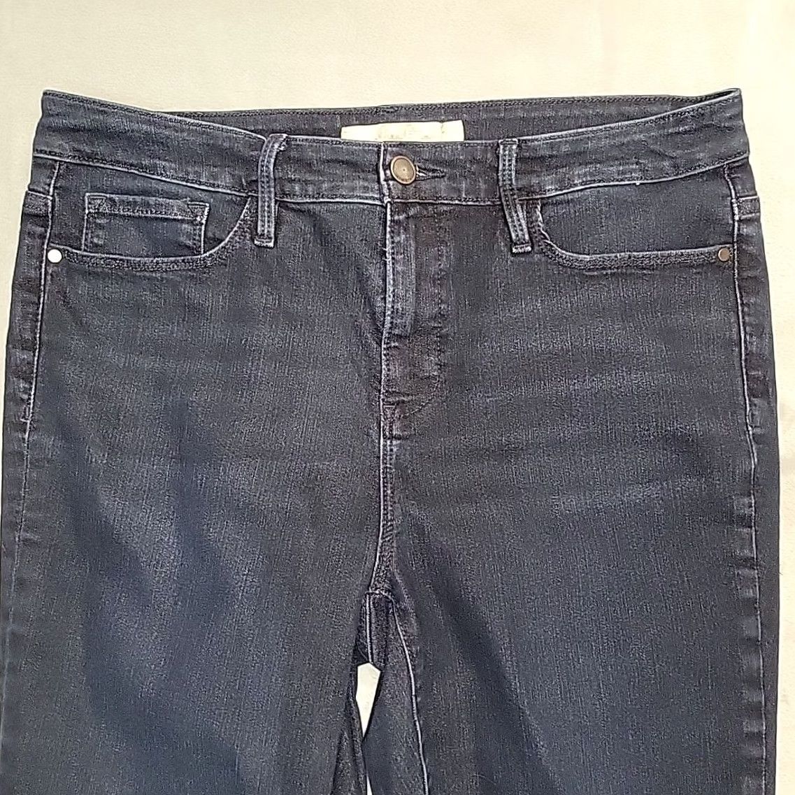 Athleta Athleta Jeans Womens 14 Blue Sculptek Dark Wash Denim Straight Stretch Classic Size 36" / US 14 / IT 50 - 3 Thumbnail