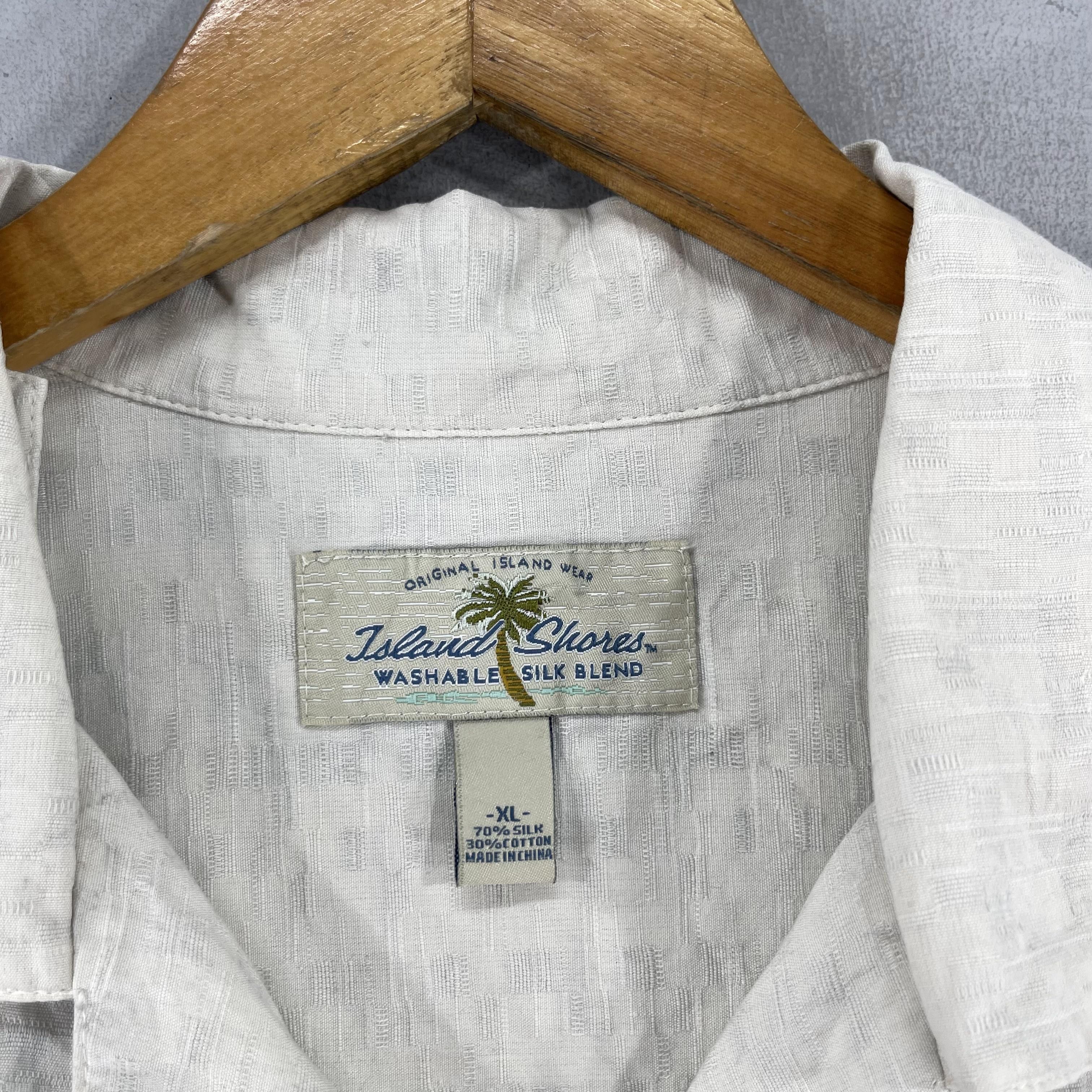 Island Shores × Vintage Vintage Aloha Tropical Floral Hibiscus Motive Button Up Size US XL / EU 56 / 4 - 4 Thumbnail