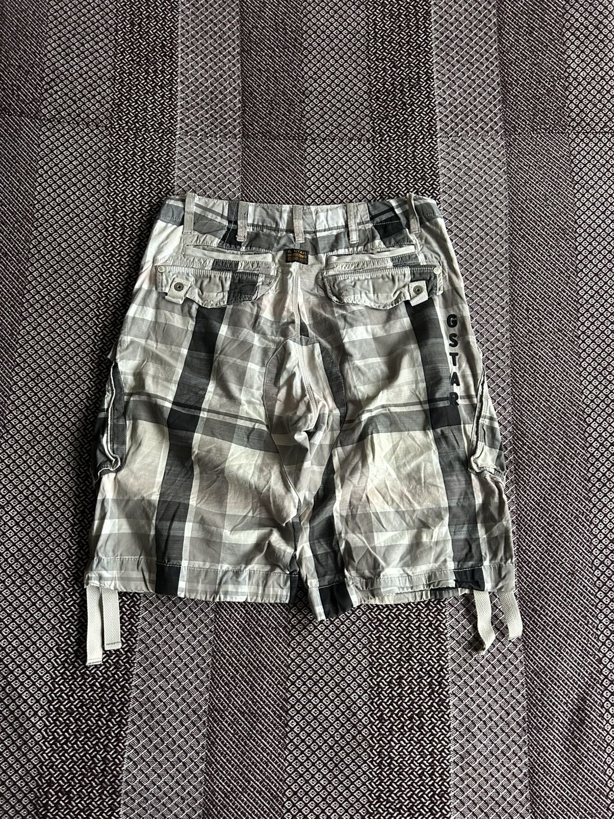G-Star G-star Raw Denim FB Rovic Belt Loose 1/2 Shorts Streetwear Size US 31 - 1 Thumbnail