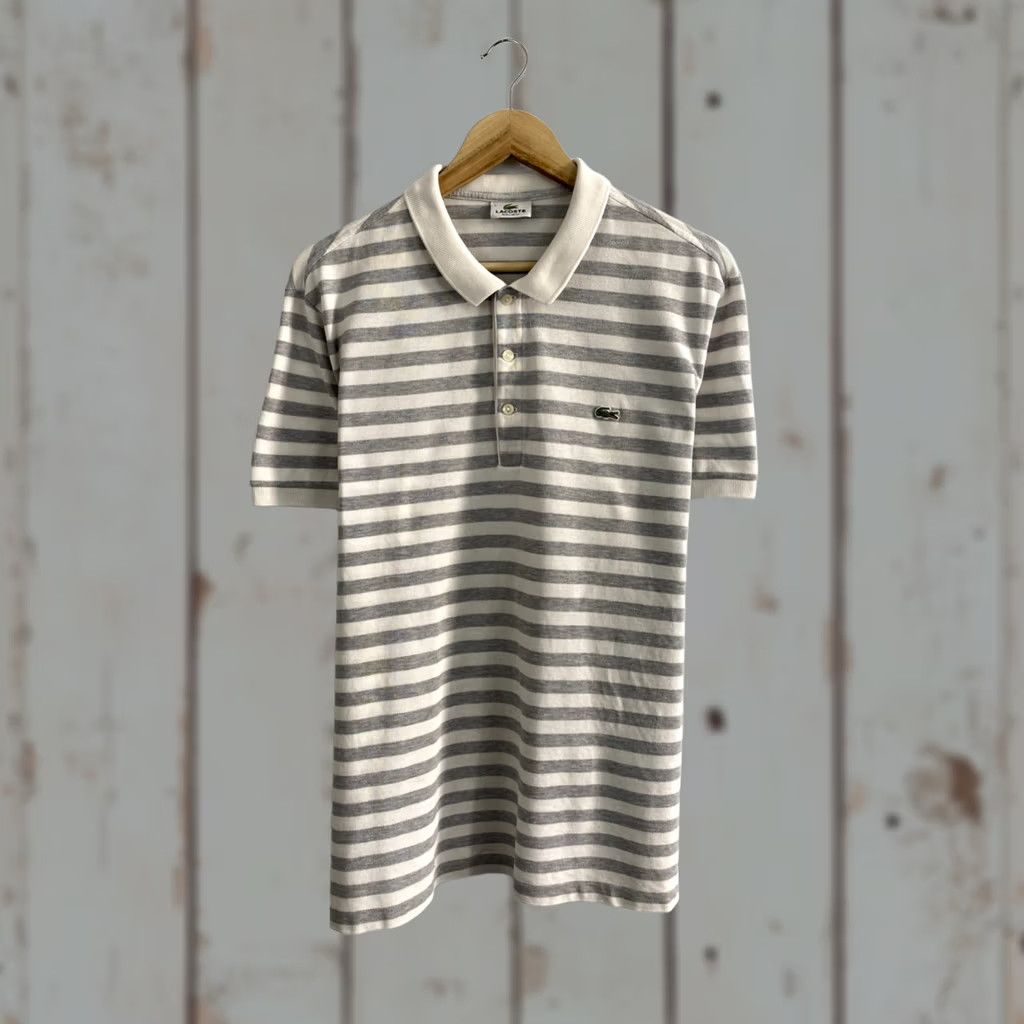 Lacoste VINTAGE Lacoste Polo Shirt Mens L Gray Made in France retro rare Y2K Size US L / EU 52-54 / 3 - 1 Thumbnail