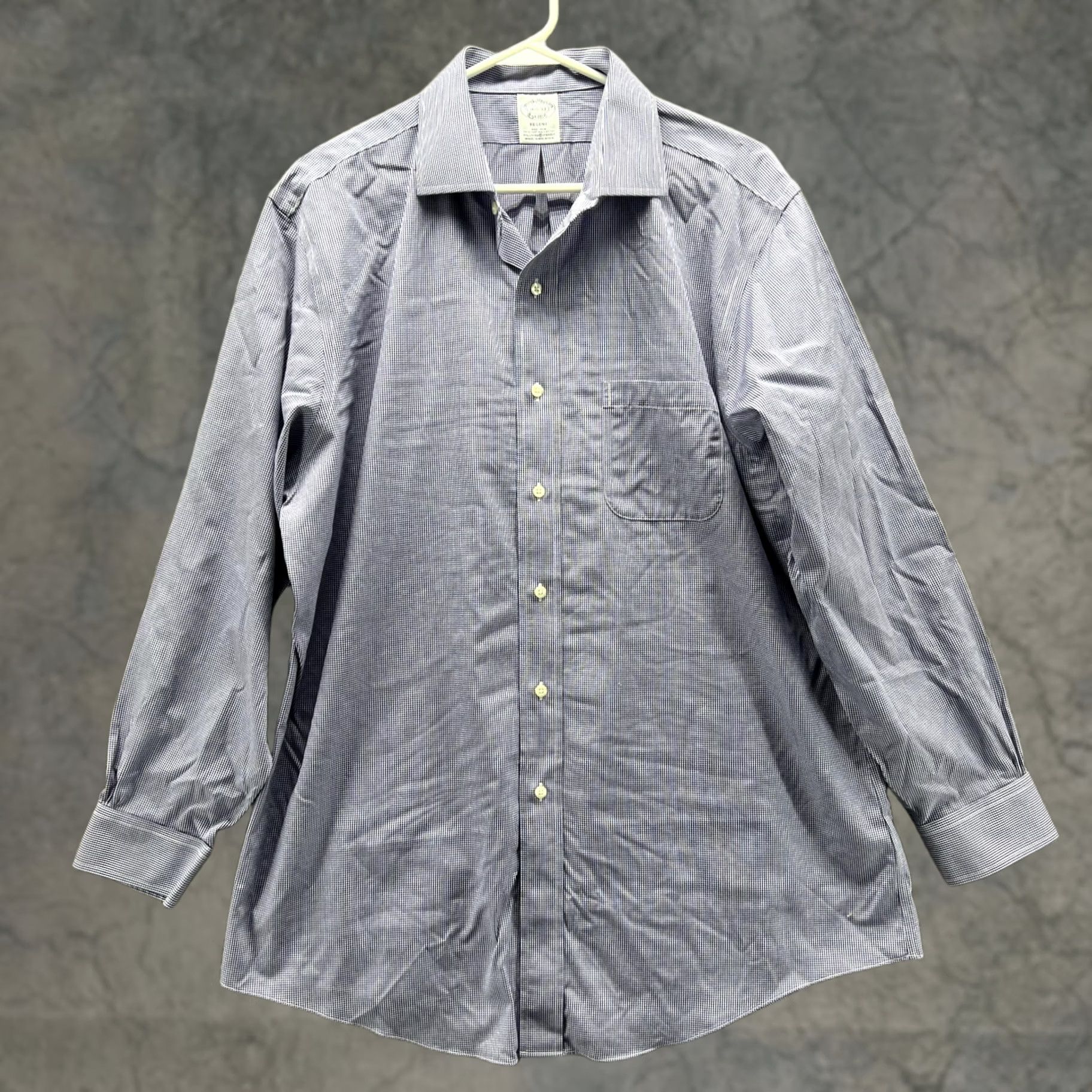 Brooks Brothers Brooks Brothers Shirt Men 16.5 33 Blue Casual Button Down Regent Preppy Supima Size US XL / EU 56 / 4 - 1 Thumbnail