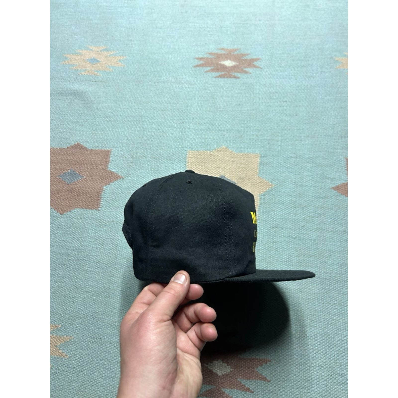 Vintage VINTAGE 90s SNAPBACK Hat Cap Matthews Adjustable Black Cemetery Memories Bronze Unbranded Men Cap 90s Snapback Mens Size ONE SIZE - 8 Thumbnail