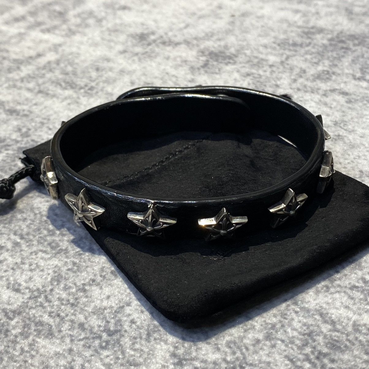 Chrome Hearts Chrome Hearts 2 BTTN/ 2 SNAP Star silver bracelet black Size ONE SIZE - 4 Thumbnail