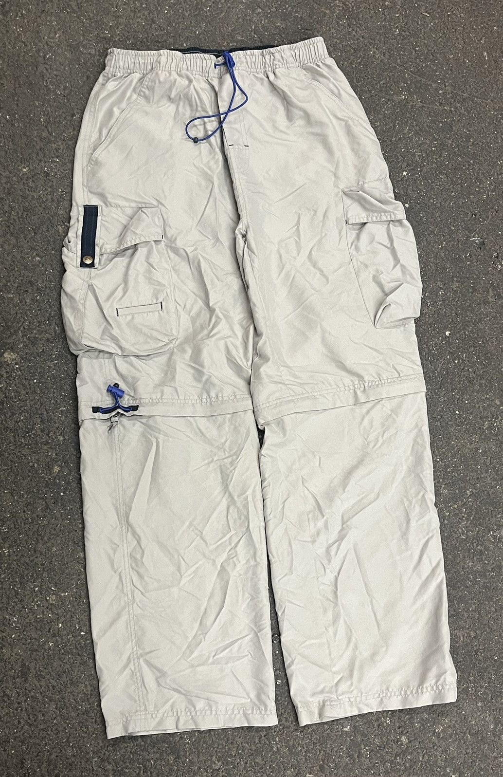 Vintage Y2k baggy fit utility parachute lightweight pants vintage Size US 30 / EU 46 - 1 Thumbnail