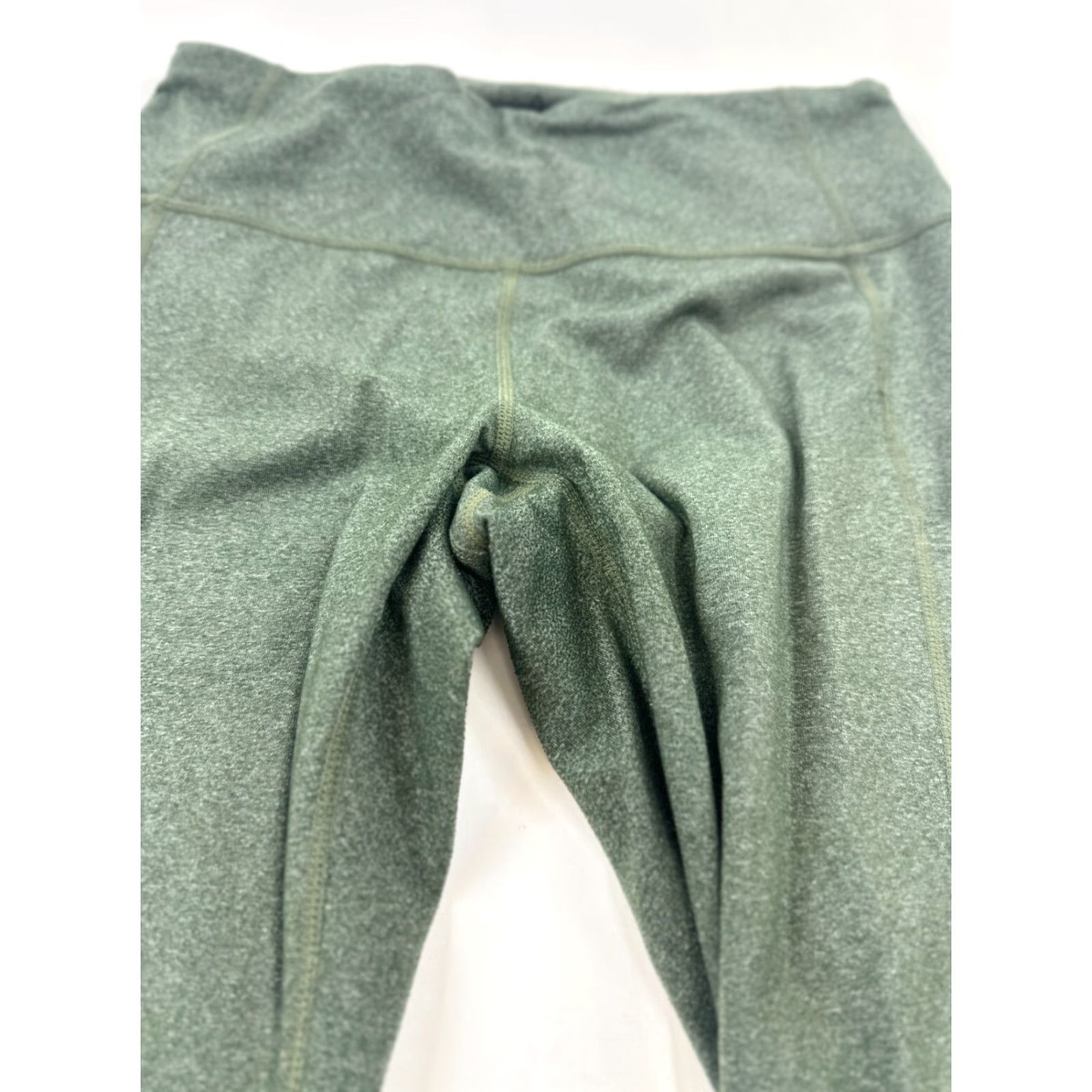 Prana VINTAGE PrAna Legging Womens Large Green Capri Active Yoga Gym Borra Pocket High Waisted Size 36" / US 14 / IT 50 - 3 Thumbnail