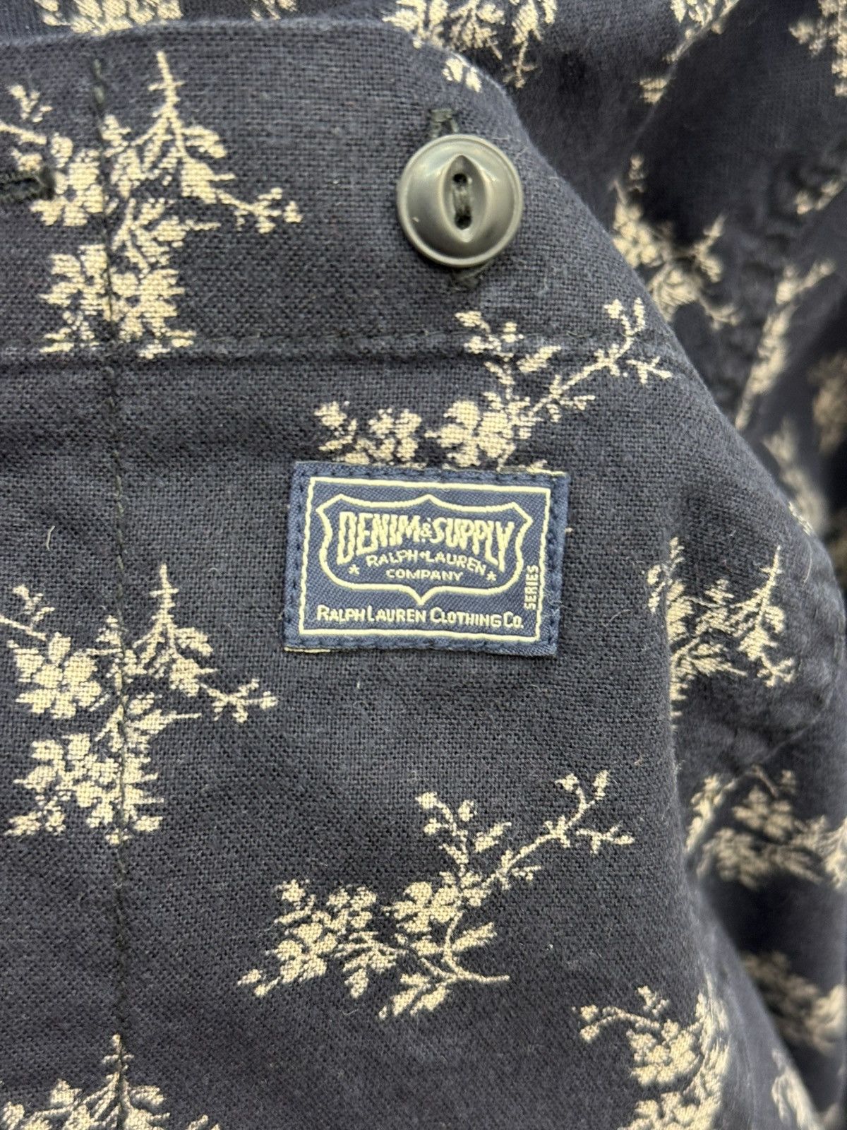 Denim & Supply Ralph Lauren Denim & Supply Ralph Lauren Floral Printed Pocket Shirt Size US XXL / EU 58 / 5 - 4 Thumbnail