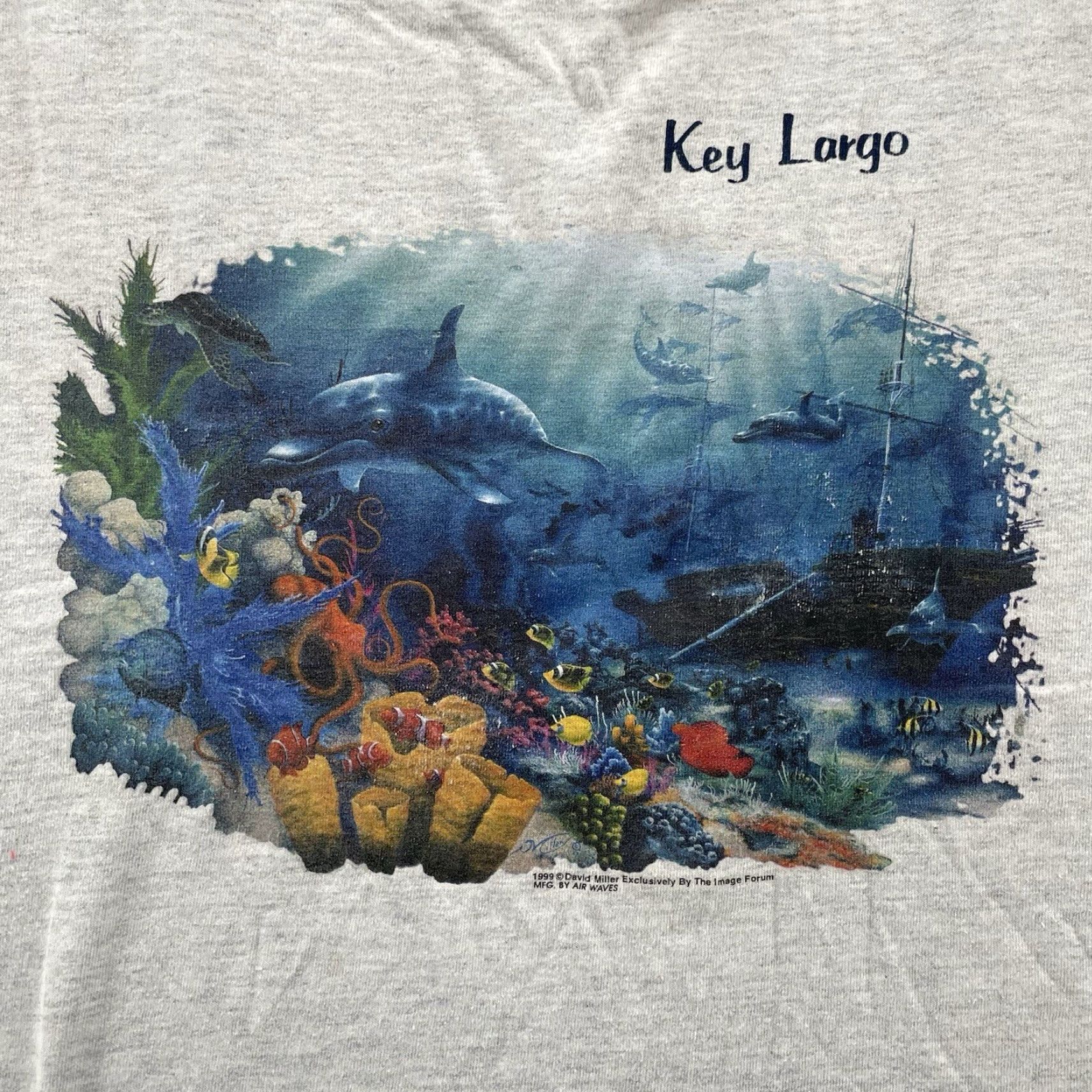 Marlboro VINTAGE Marlboro Destination Key Largo T-Shirt Men’s M White 90s Scuba Tank Shirt Mens Size M Graphic Print Size US M / EU 48-50 / 2 - 2 Thumbnail