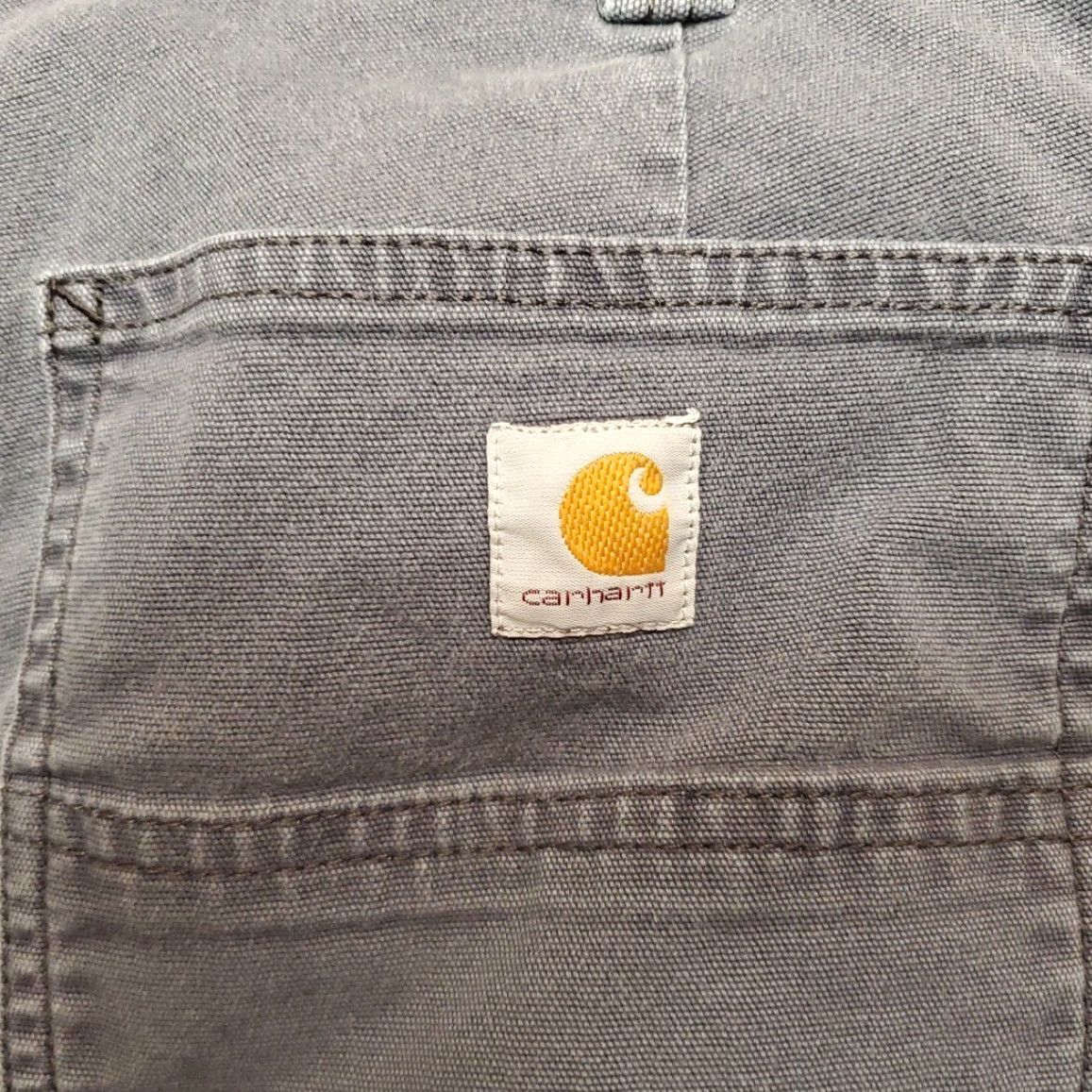 Carhartt Carhartt Shorts Womens 4 Gray Cotton Duck Canvas Heavyweight Work Jorts Cutoffs Cargo Pocket Belt Loops Outdoors Casual Womens Size 27" / US 4 / IT 40 - 4 Thumbnail