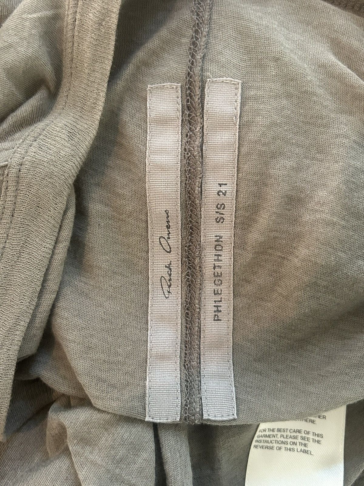 Rick Owens Phlegethon SS21 Bias Cut Jersey Shirt Size US M / EU 48-50 / 2 - 5 Thumbnail