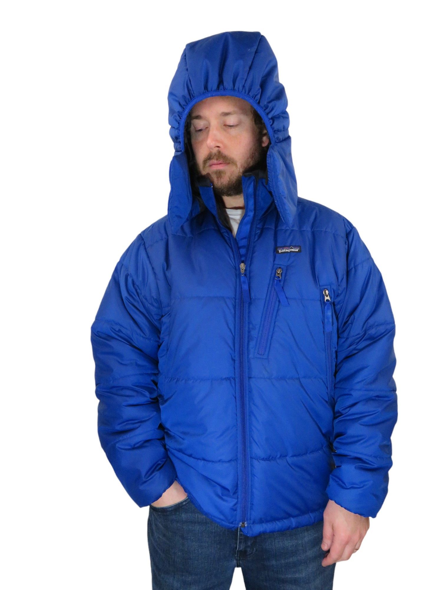 image of Outdoor Life x Patagonia New Vintage Patagonia Das Parka Hoody Puffer Alpine Jacket in Blue (Size M