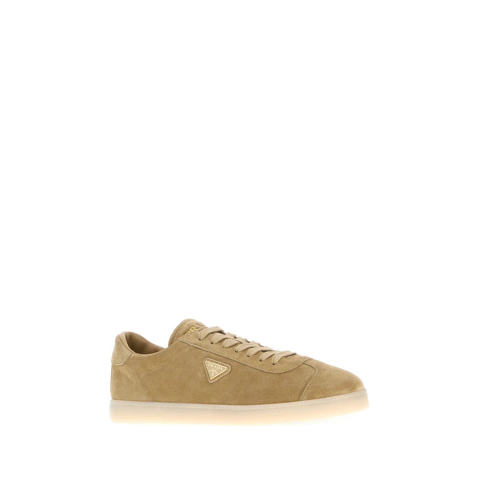 Prada PRADA Beige Suede Sneakers New And Authentic (Men's size:10; Size US 10 / EU 43 - 2 Thumbnail