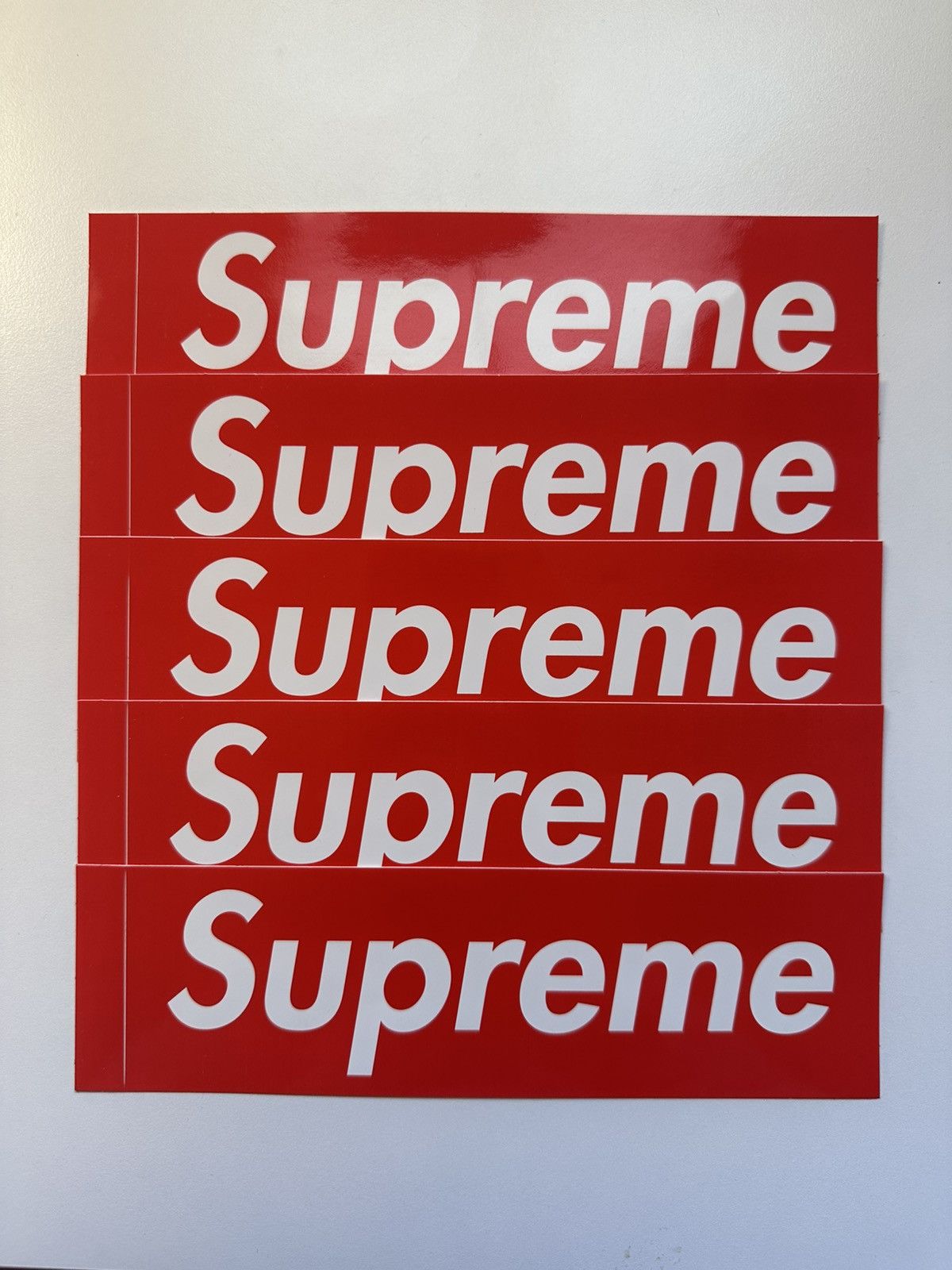 Supreme *Lot of 5* Supreme Box Logo Stickers Size ONE SIZE - 1 Preview