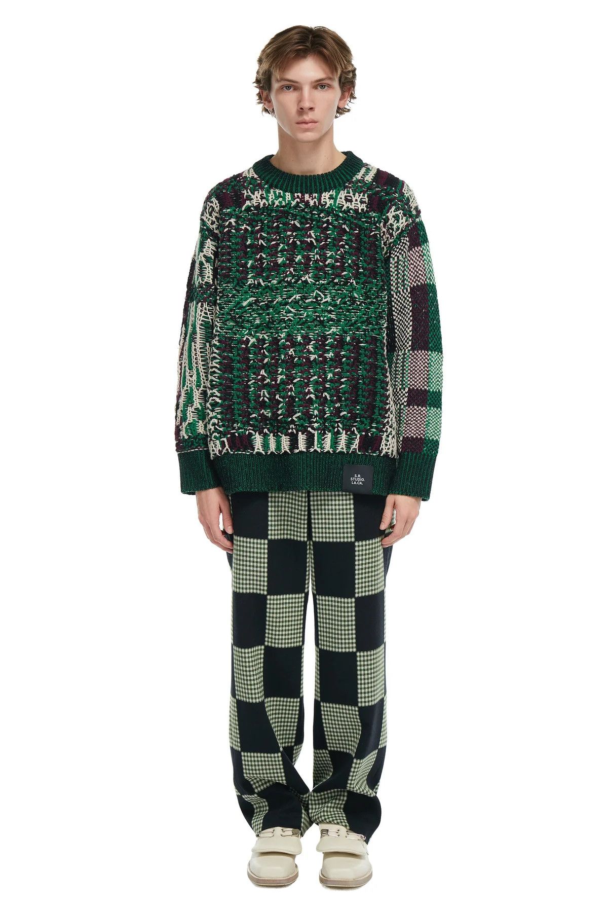 Sterling Ruby S.R. Studio Float Jacquard Crewneck Sweater Size US S / EU 44-46 / 1 - 4 Thumbnail