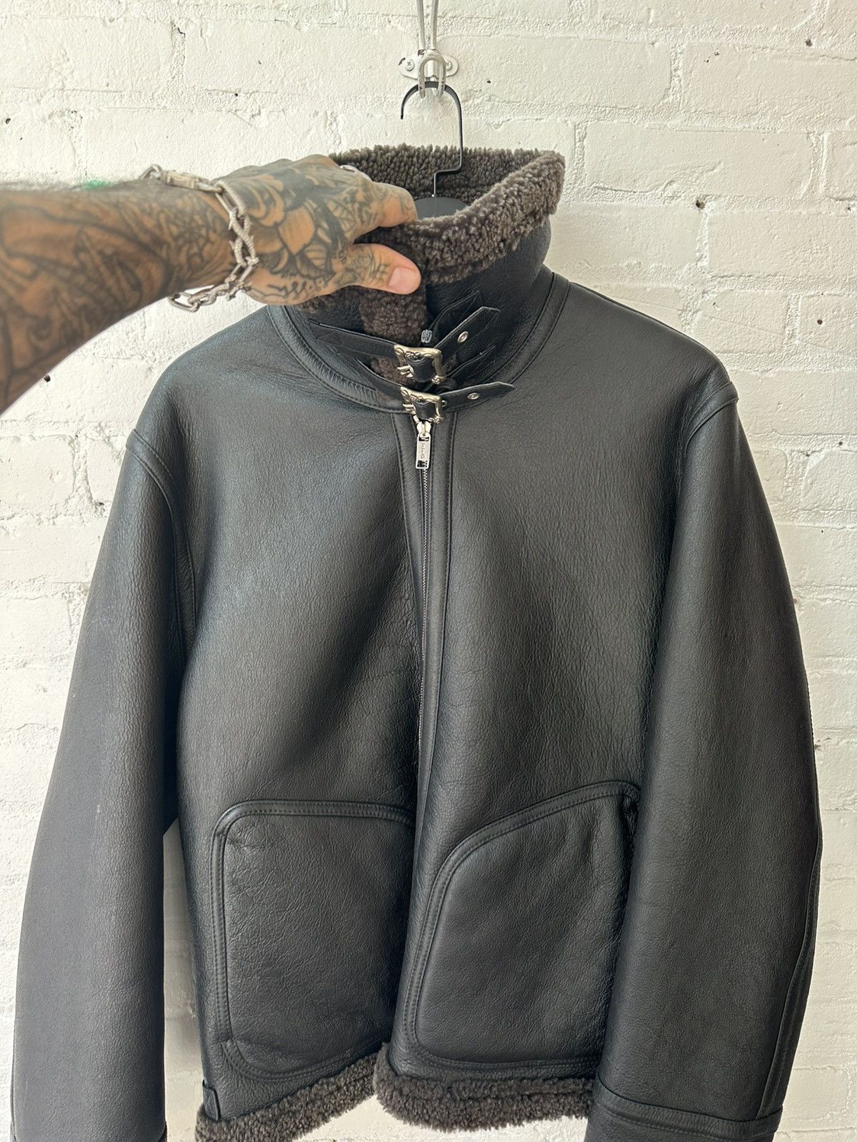 Enfants Riches Deprimes ERD SO RARE SHEARLING LEATHER BANE JACKET Size US L / EU 52-54 / 3 - 12 Thumbnail
