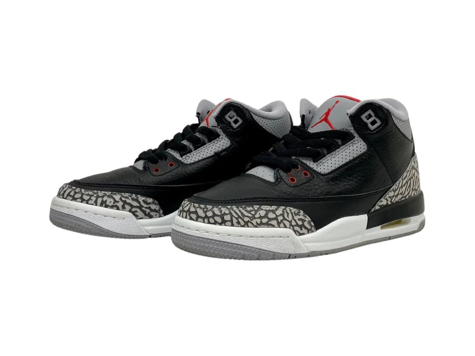 Nike Air Jordan 3 Retro Black Cement GS US5Y Grailed