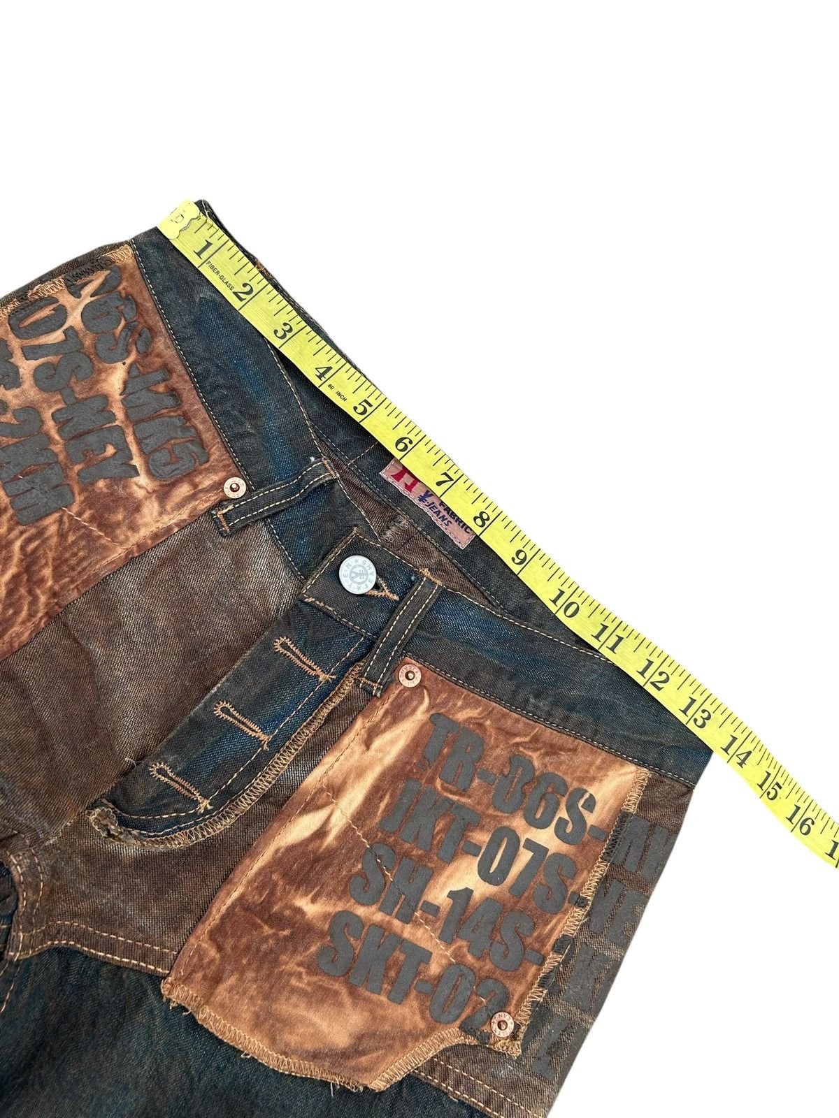 Kapital VINTAGE MICHIKO KOSHINO YEN RUSTY BUCKLE BACK DENIM JEANS Size US 27 - 18 Thumbnail