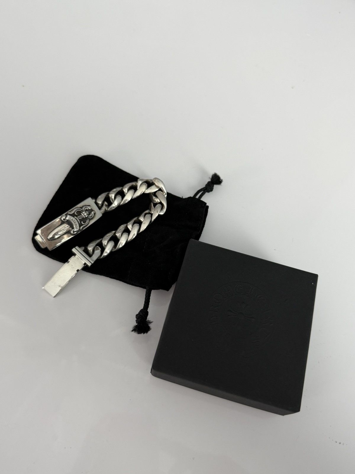 Chrome Hearts Chrome Heart Dagger Floral Id Bracelrt Size ONE SIZE - 1 Thumbnail