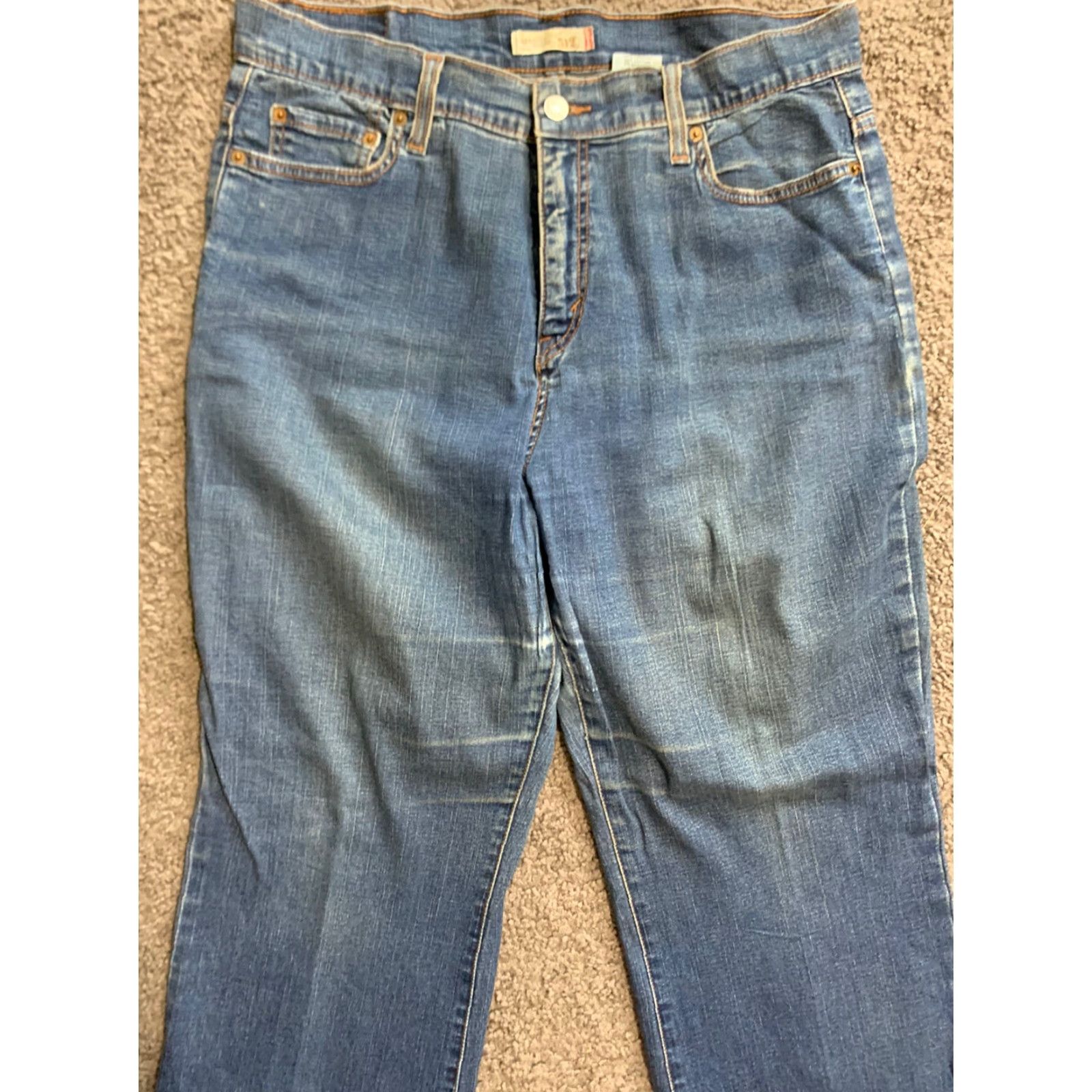 Vintage VINTAGE Levis? 512 Perfectly Slimming Boot Cut Jeans Women's 14P 30x29 Blue Denim Stretch 90s Designer Jeans Womens Size 36" / US 14 / IT 50 - 5 Thumbnail