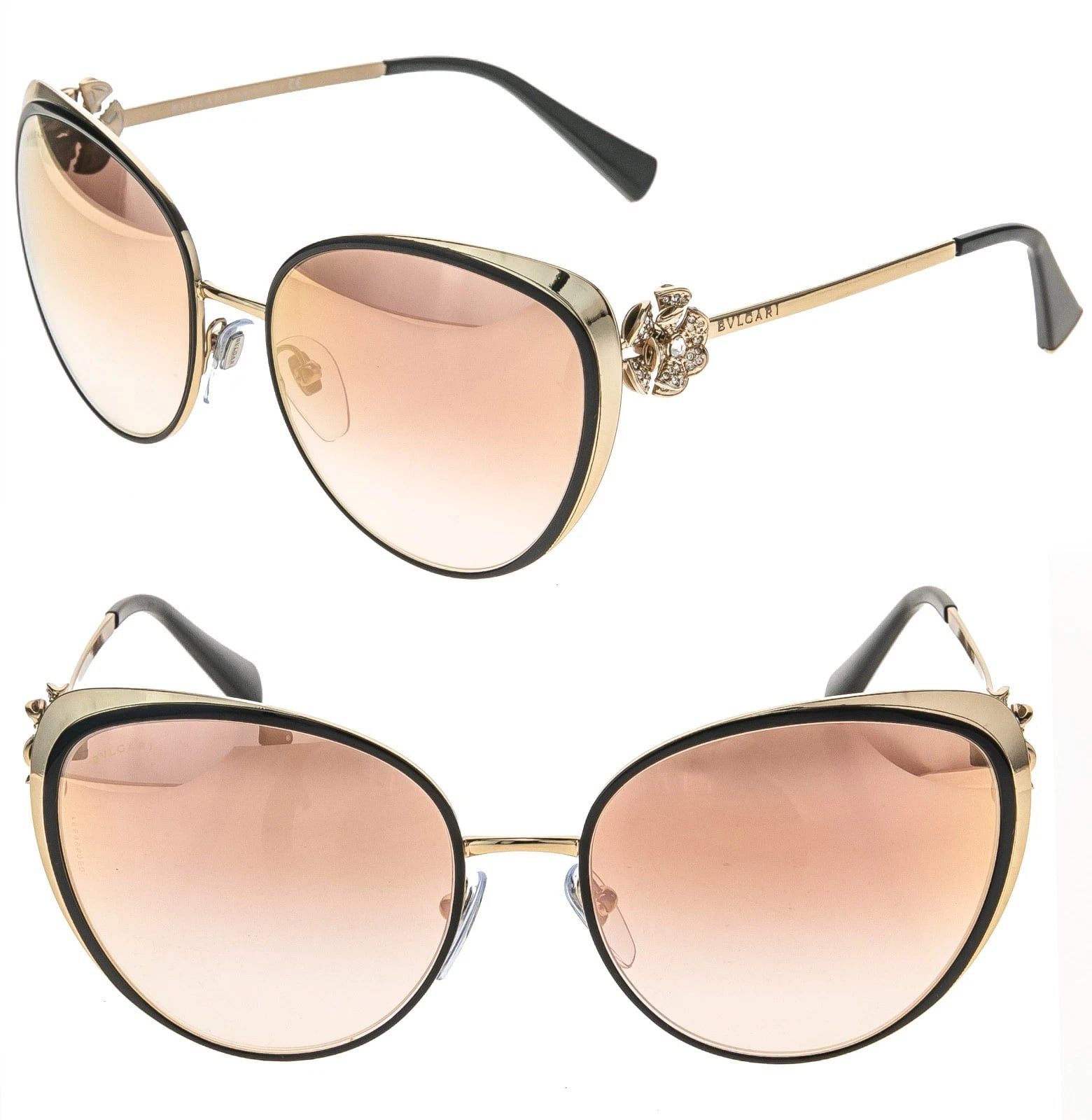 BVLGARI BV6092B 6092 DIVAS DREAM Cat Eye Mirrored Sunglasses