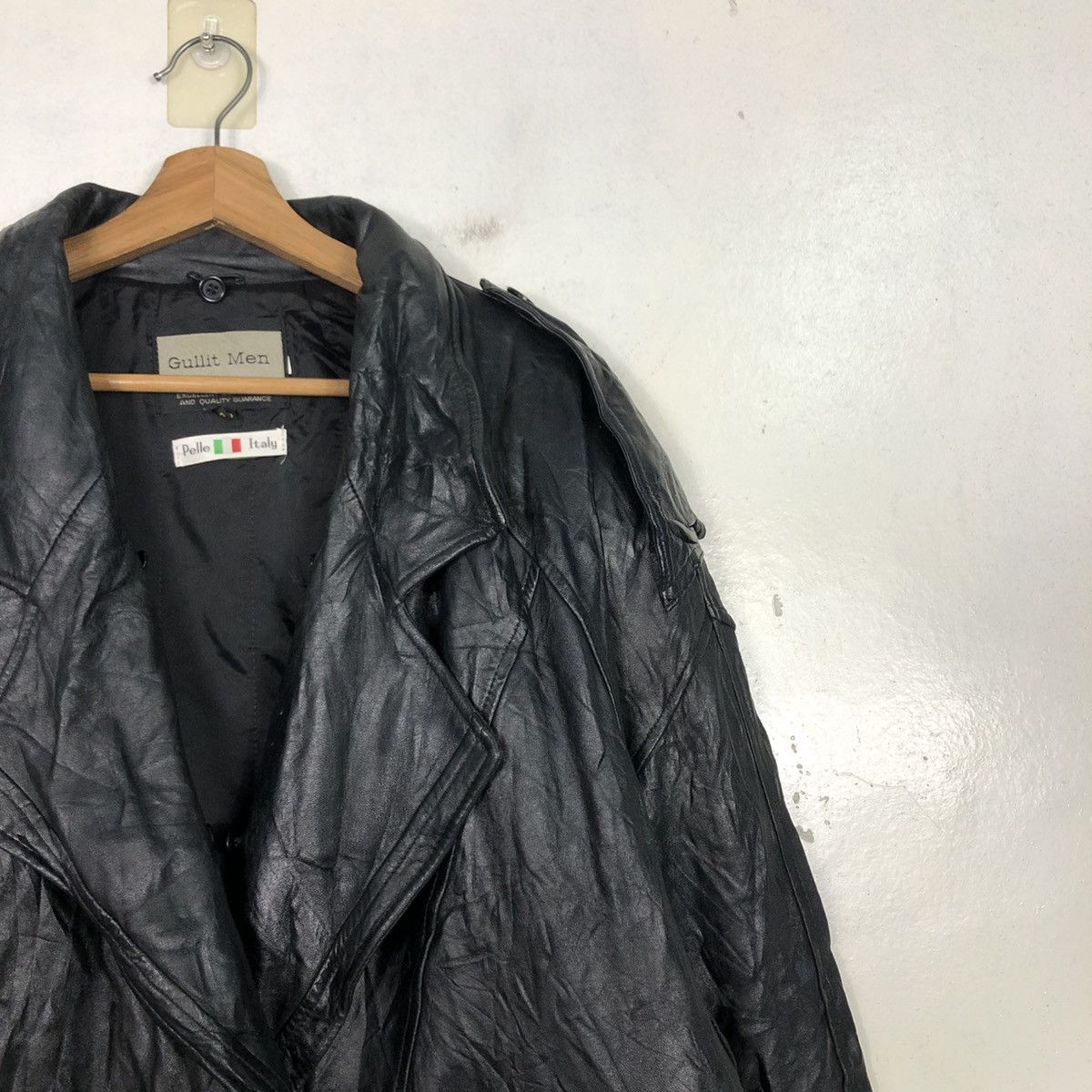 Pelle Pelle 📌Vintage Biker Leather Jacket Gullit Men Issey Miyake Size US M / EU 48-50 / 2 - 8 Thumbnail