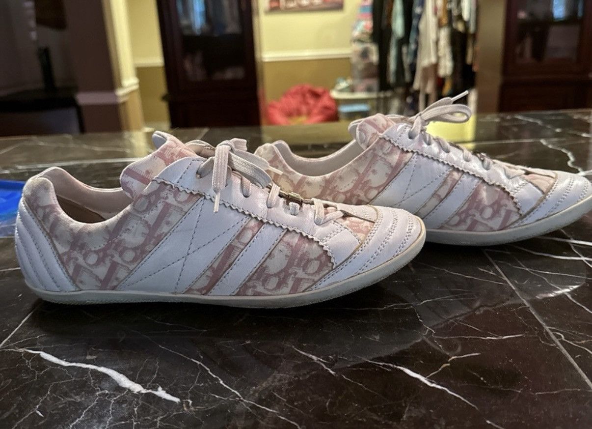Dior Y2K Dior size 38.5 FR “girly collection” monogram sneakers Size US 7.5 / IT 37.5 - 3 Thumbnail