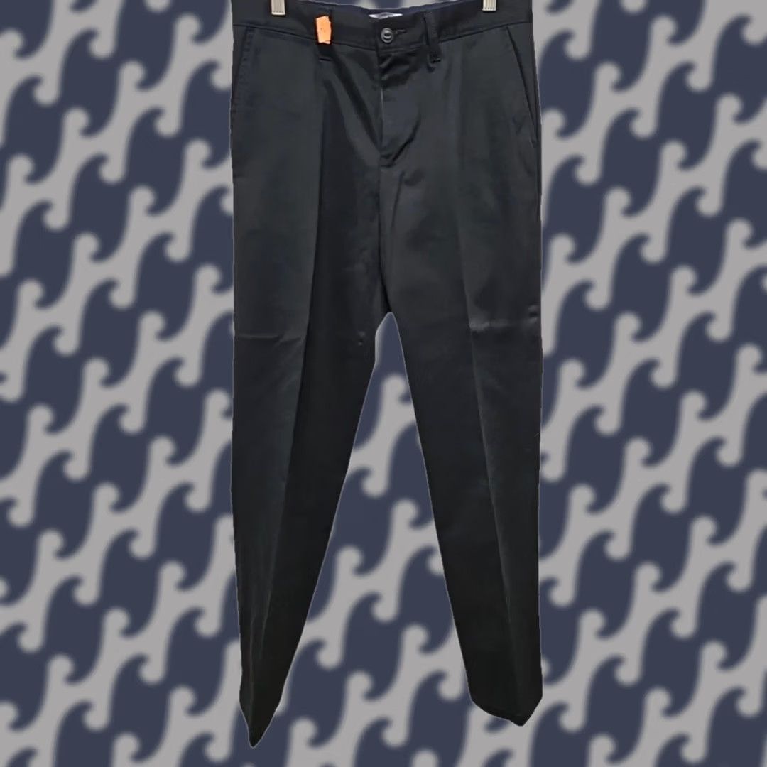 Nautica Nautica Classic Fit Dress Pants Men’s 30x32 Black Cotton Blend Twill Flat Front Straight Leg Pockets Slacks Size US 30 / EU 46 - 1 Thumbnail