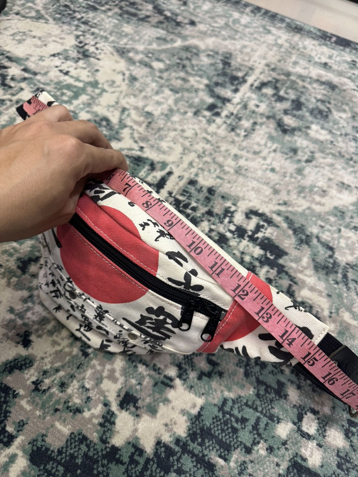 Japanese Brand NEON LEATHER KANJI MOTIVE FULLPRINT POUCH WAIST BAG Size ONE SIZE - 3 Thumbnail